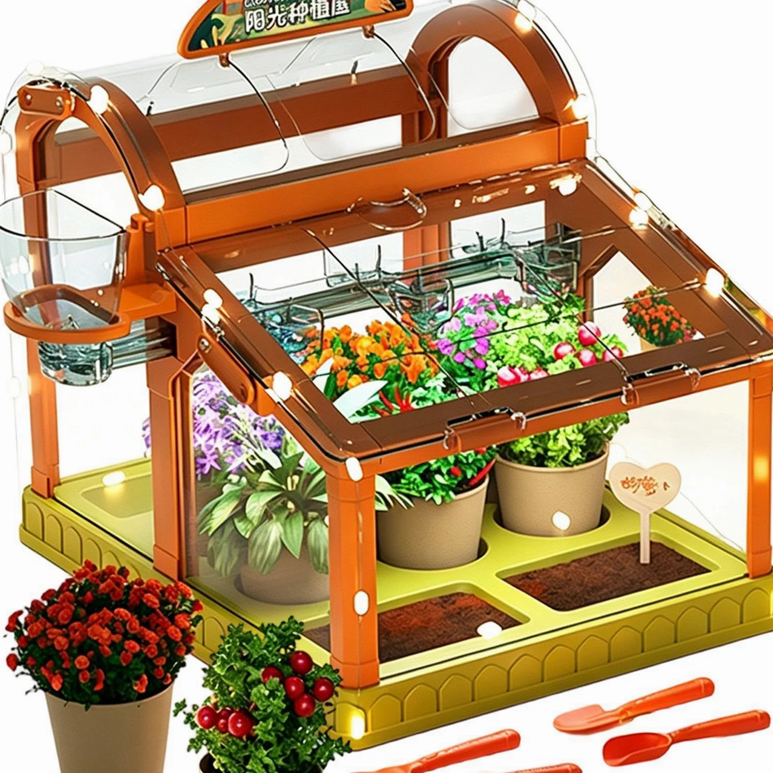 Kit Infantil De Jardinería Y Cultivo Con Invernadero,Juguetes Científicos | Set De Cultivo Invernadero Y Kit De Terrario Infantil | Para Flores Verduras Interior Exterior Aula Hogar Granja Naturaleza
