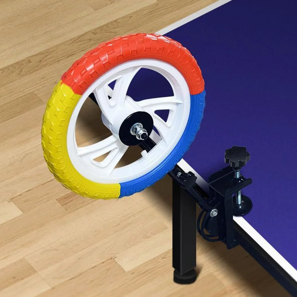 Entrenador de tenis de mesa ajustable con brazo retráctil para práctica Topspin