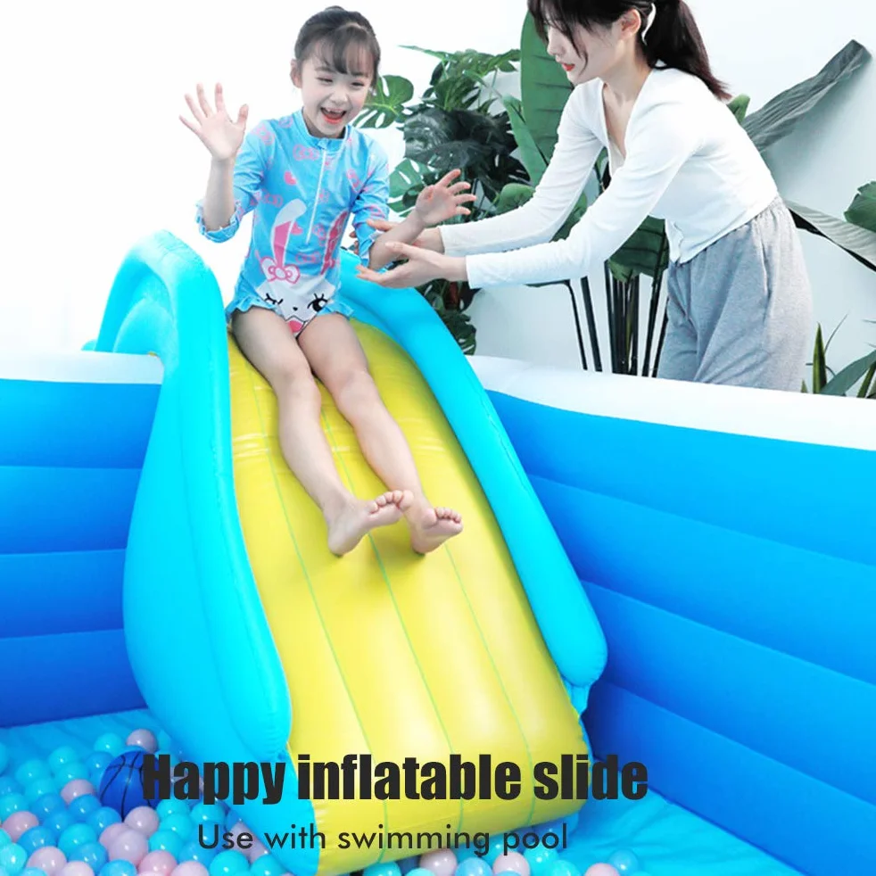 Tobogán de Agua Inflable Tobogán de Piscina Tobogán de Piscina Suministros de Piscina de Verano Juguetes acuáticos para niños para Exteriores Interiores