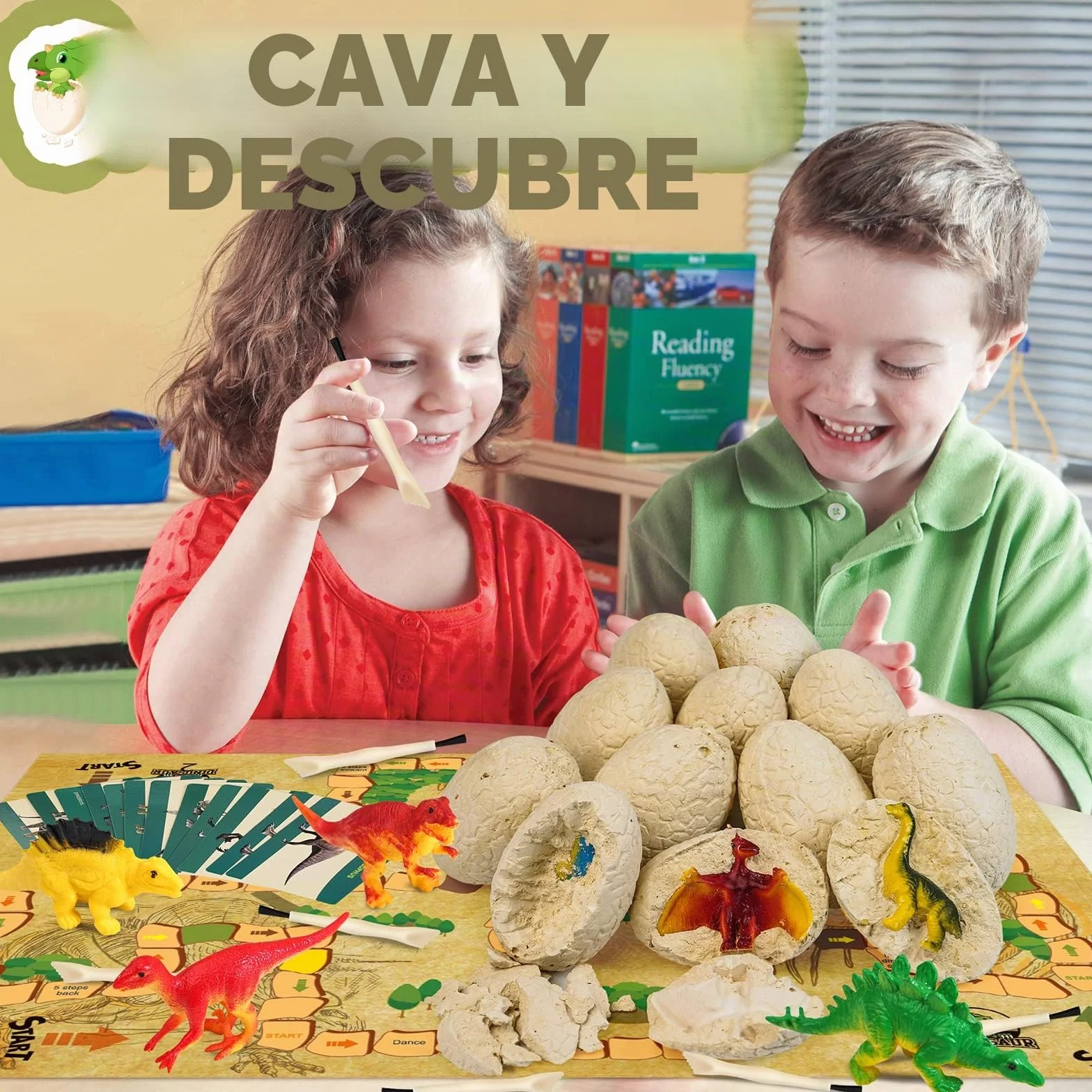 Joozmui Dinosaurios Juguetes Niños 4-10 años Regalo Montessori Kit de Exploración