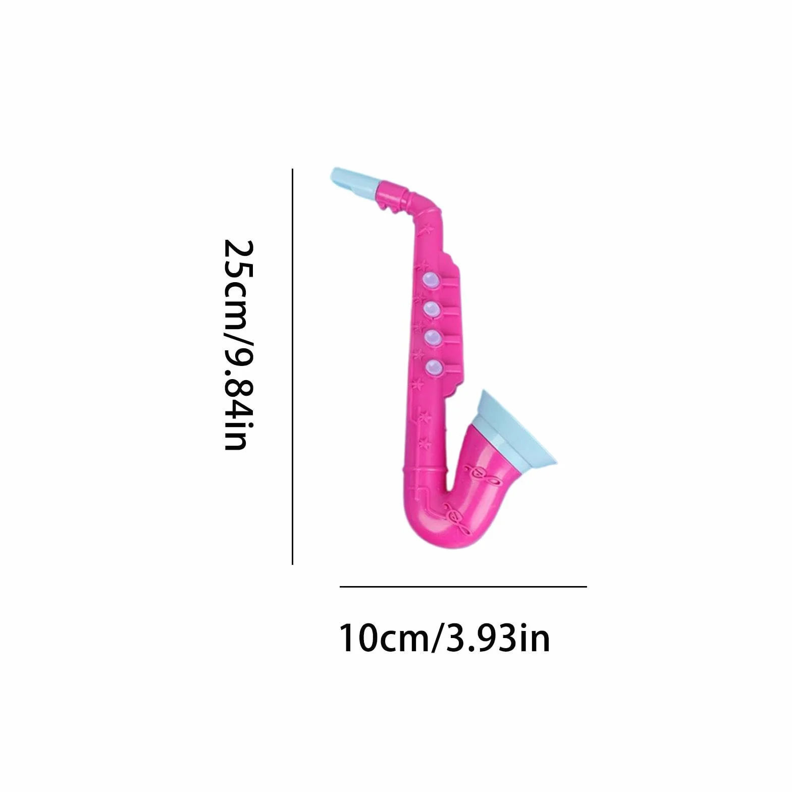Saxofón de ,Seguro y Realista - Instrumento Musical De Saxofón - para Pequeños Principiantes Juego de Roles y Actuación Accesorios de Práctica en Casa y Preescolar Infantil