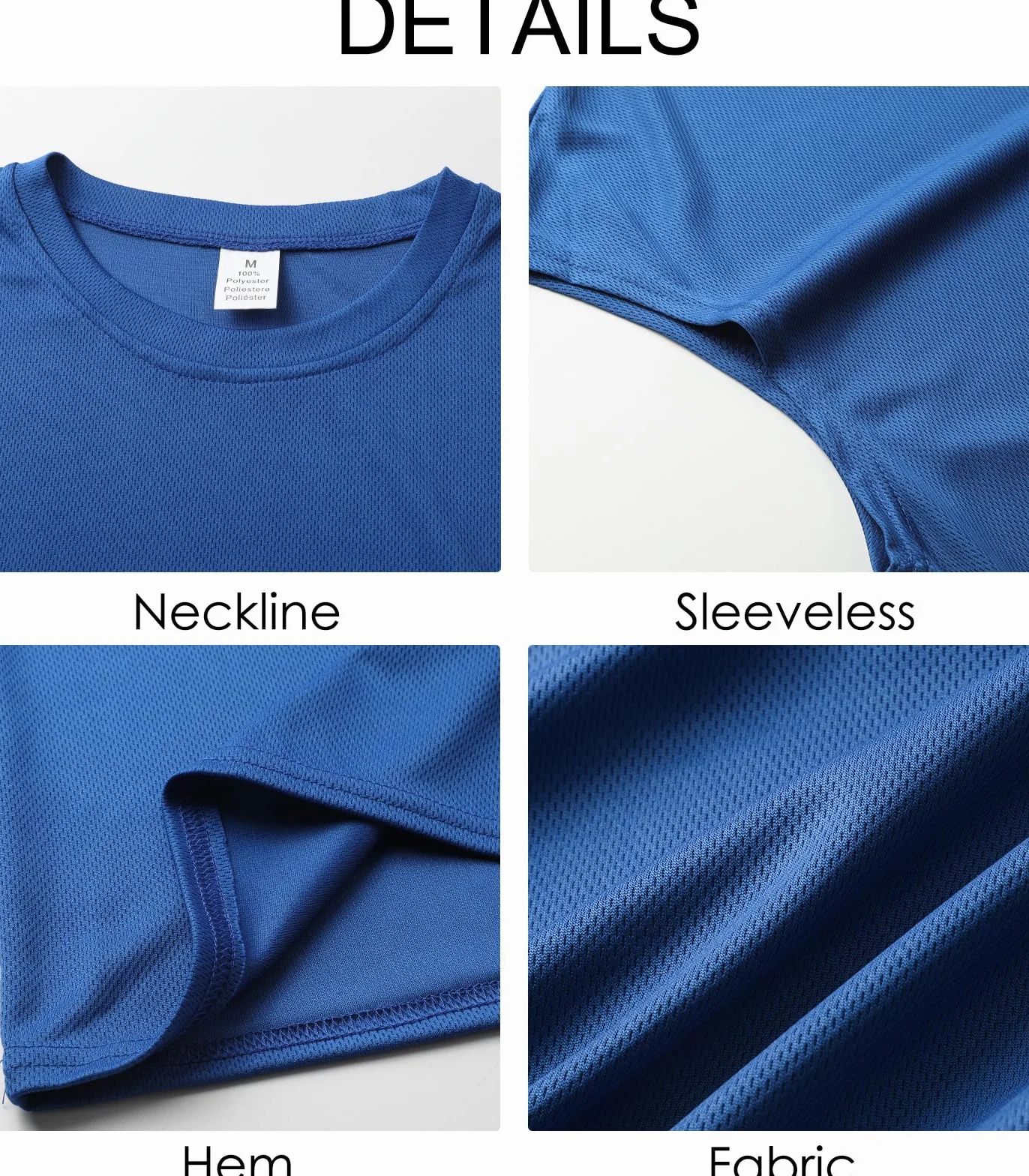 Suwangi Camiseta Deportiva Sin Mangas Hombre Chalecos de Entrenamiento Secado Rápido