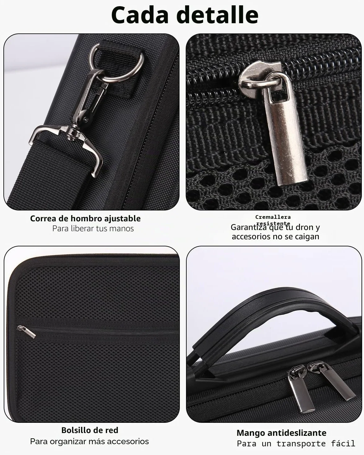 Estuche rígido protectora para DJI Neo Drone, Controlador y Accesorios, Negro