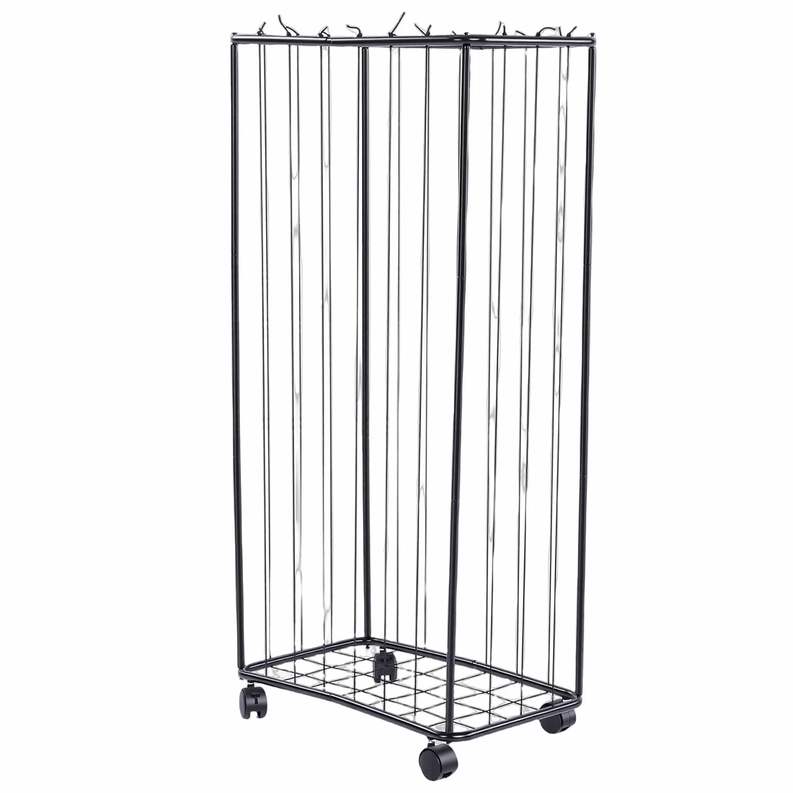 Estante de Almacenamiento de Bolas de Gran Capacidad, Soporte Deportivo con Ruedas de Acero al Carbono para Baloncesto y Fútbol