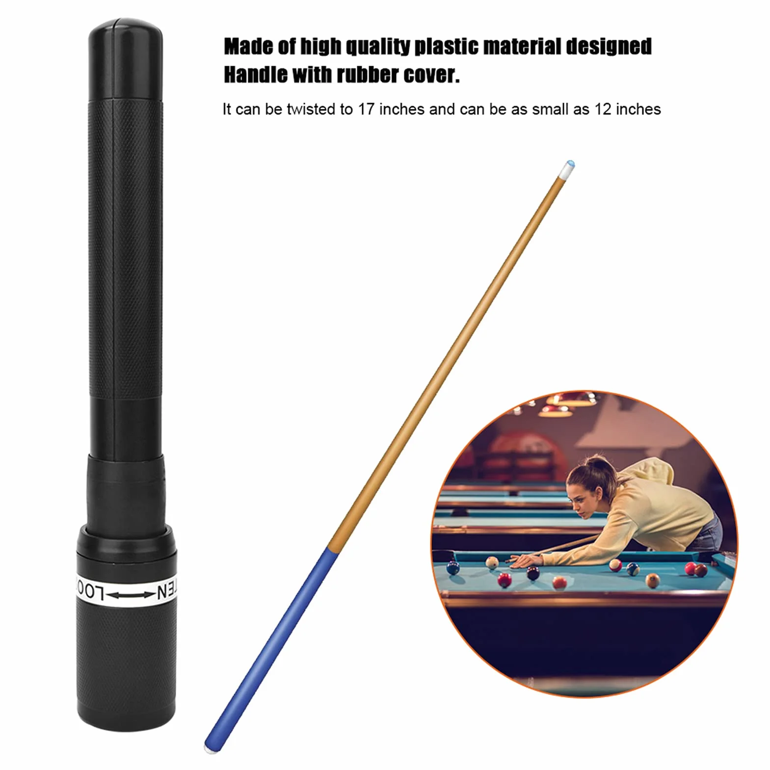 Voluxe Extensión de Taco de Billar, Accesorio de Billar para Atleta Profesional