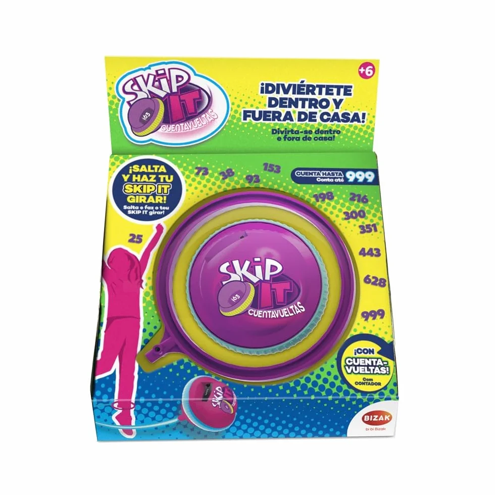 Bizak Aire Libre Skip It Fusion Cuentavueltas Juguete para Saltar Ejercicio Infantil Juego clásico para niños
