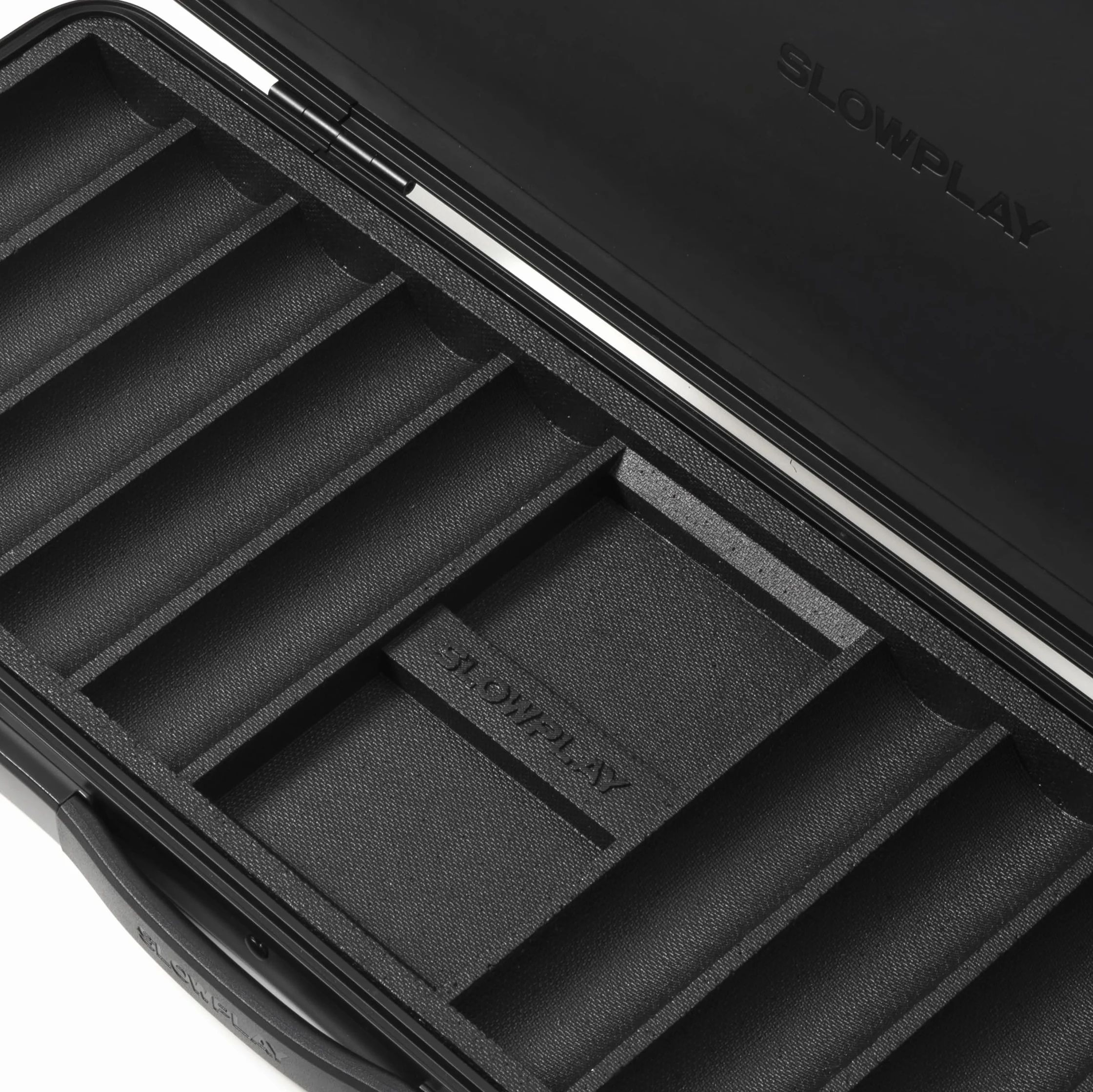 SLOWPLAY Godel Estuche de fichas de póker | Estuche de Alta Gama, protección Total para fichas de póker, Carcasa de policarbonato alemán, portátil y Resistente (Capacidad para 500 fichas 39/40 mm)