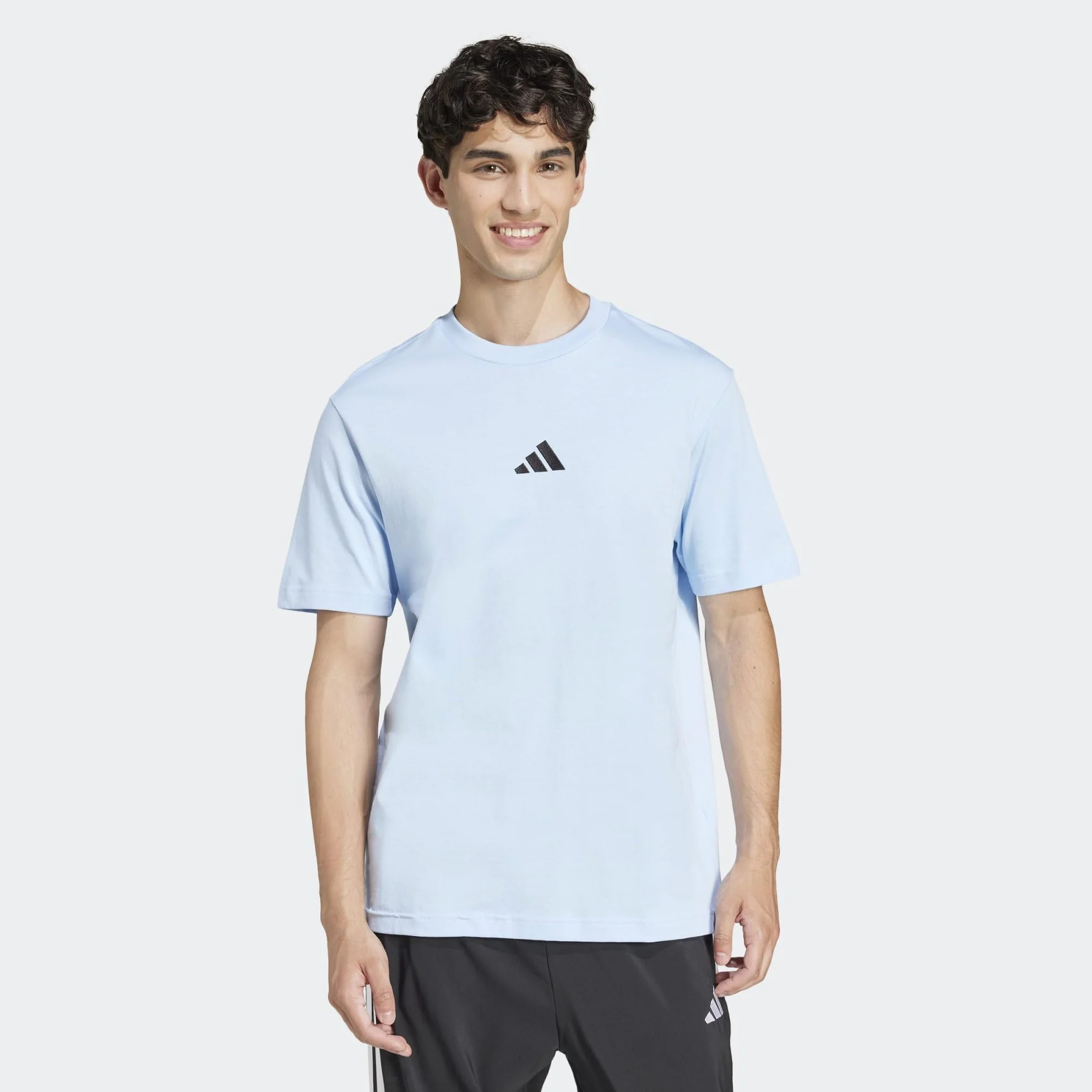 Adidas Essentials Small Logo Single Jersey Tee Hombre
