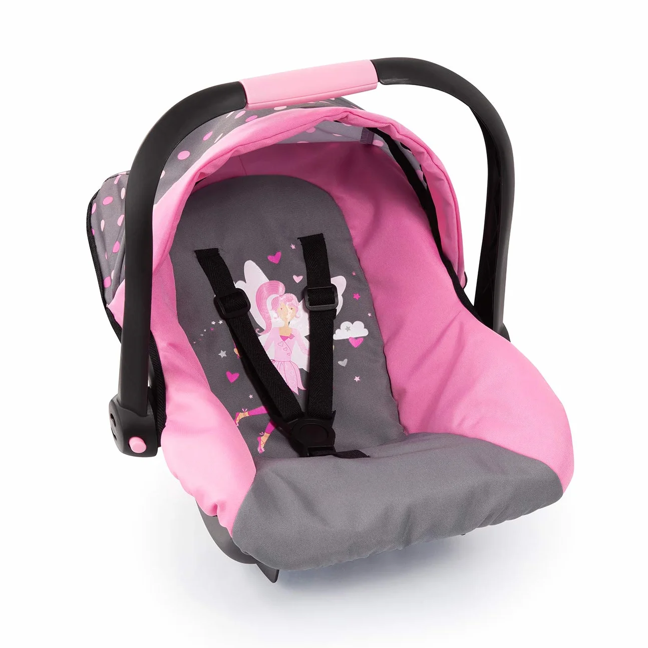 Bayer Design Silla de coche Easy Go Asiento para bebé de Muñecas gris hadas