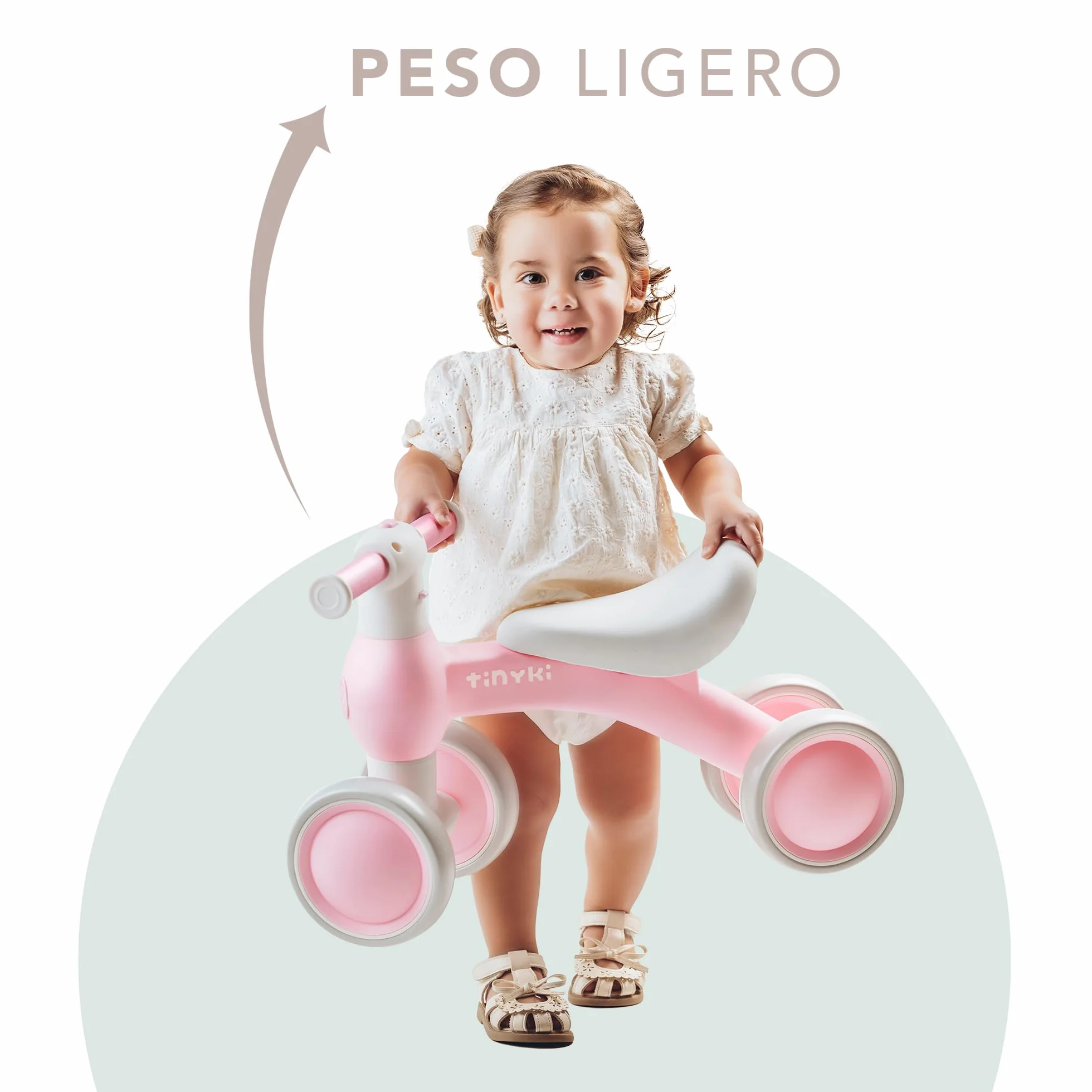 TINYKI Bici Bebe 1 Año a 2 Sin Pedales, Bicicleta Niño 1 Año, de Equilibrio, Correpasillos Ultraligero, Juguetes Niños | Regalos Originales Bebé para Cumpleaños