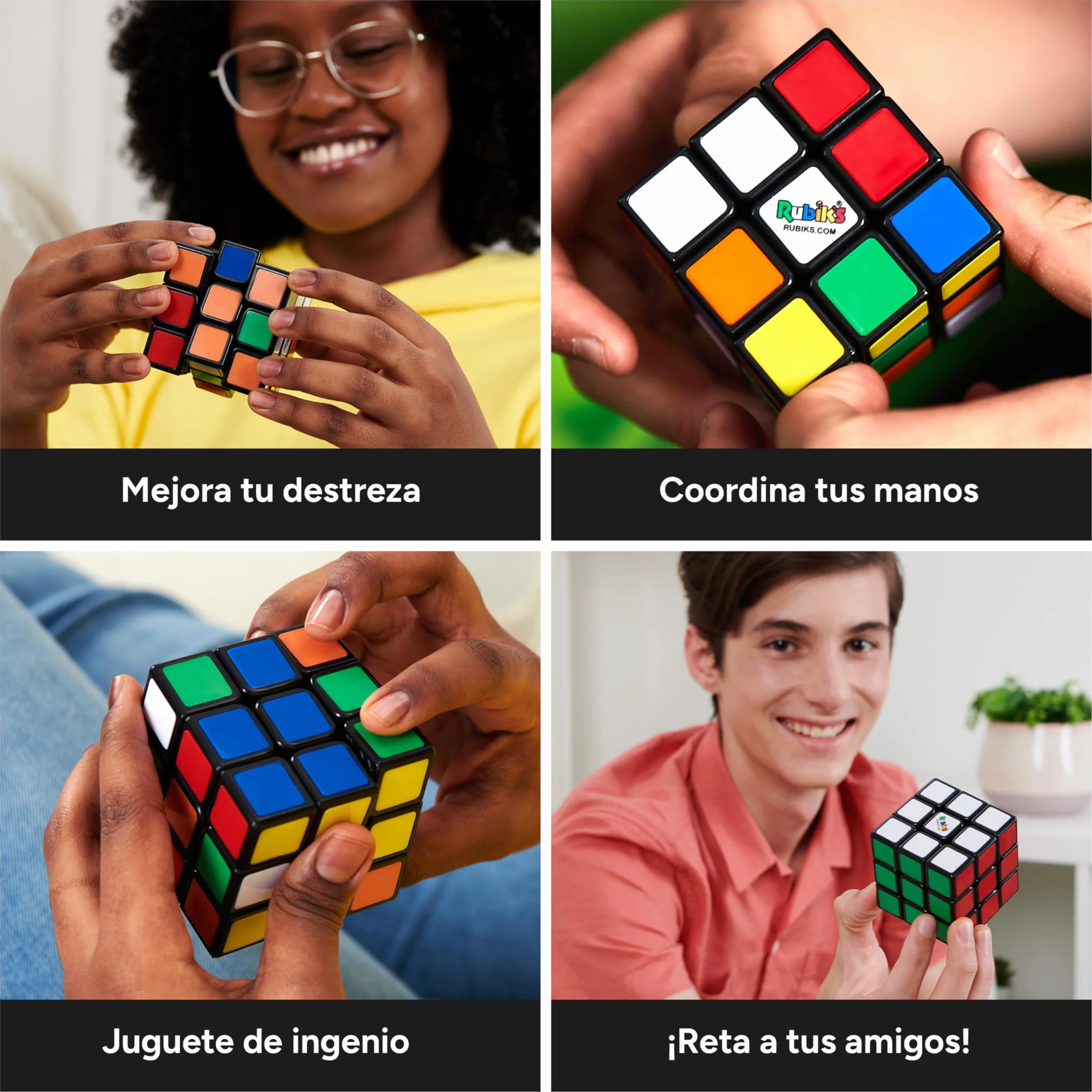 Rubiks Speed Cube - Cubo de Rubik Rápido Rompecabezas para Adultos y Niños 8 Años+
