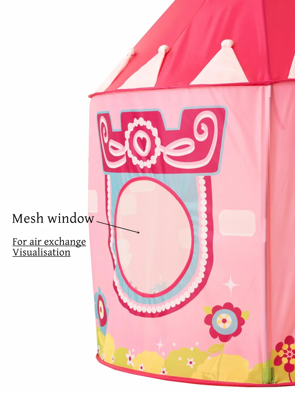 Plegable para niños, Carpa de Juegos para niños, Tienda de bebé para Interior y Exterior, casa de Juegos de yurtas para Guardar Juguetes, con Bolsa de Transporte (Jardín Rosa)