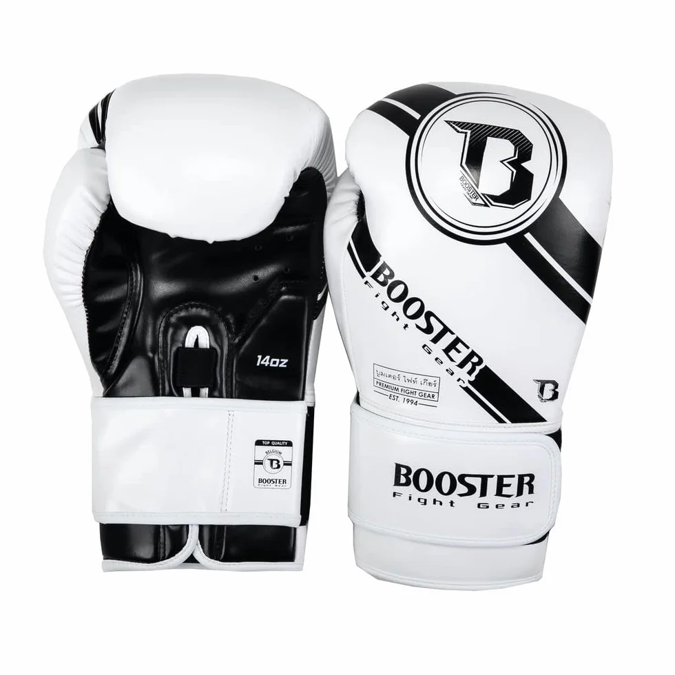 Booster Fightgear BG Premium Striker 2 bokshandschoenen Wit Zwart