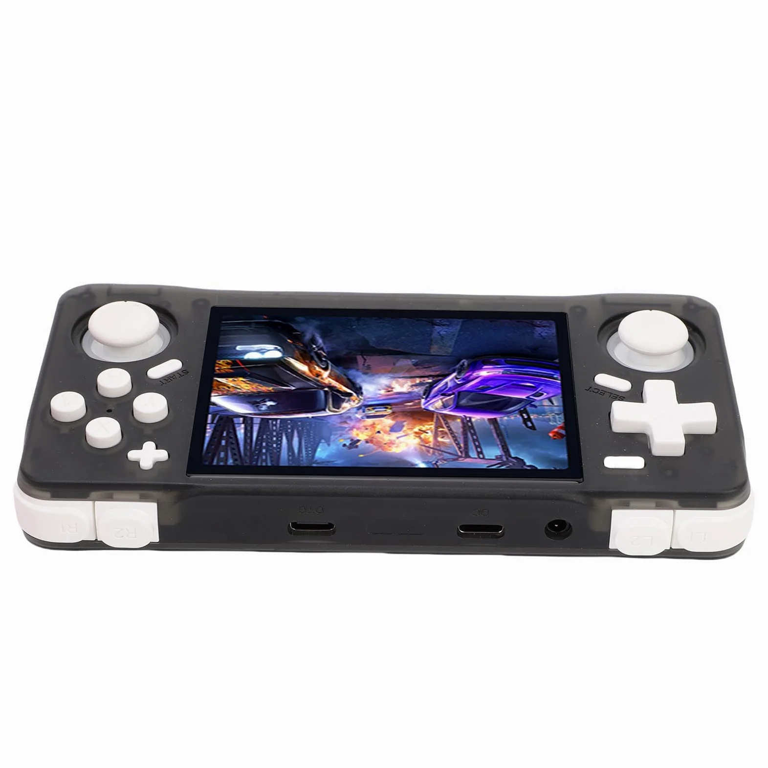 Aramox Consola de Juegos Portátil Retro, Consola de Juegos Portátil ABS con Pantalla HD de 3,5 Pulgadas 640x480, RK3326 64 Bits A35, Batería de 4000 MAh, para Jugadores de Retro a Casa de Viaje (64GB)