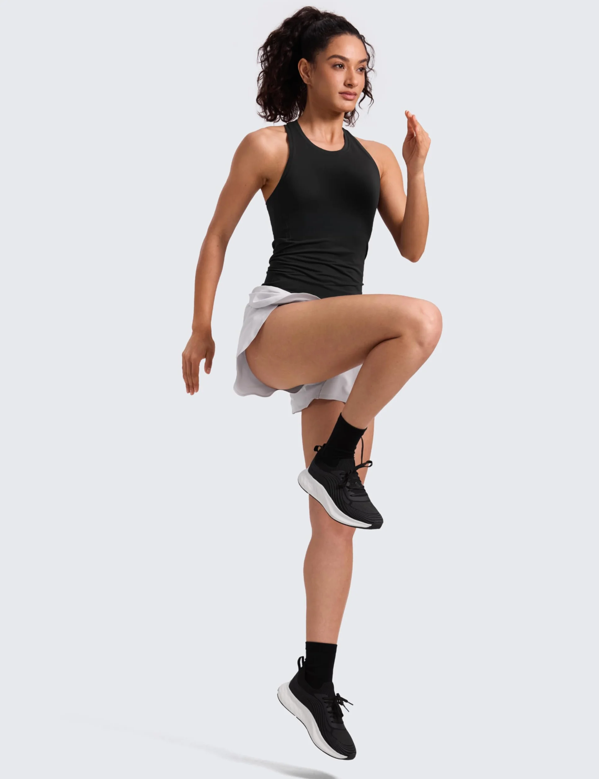 CRZ YOGA Mujer Sin Costuras Camisetas Tirantes Racerback Deportivo Transpirable Gimnasio Correr Sin Manga Tops