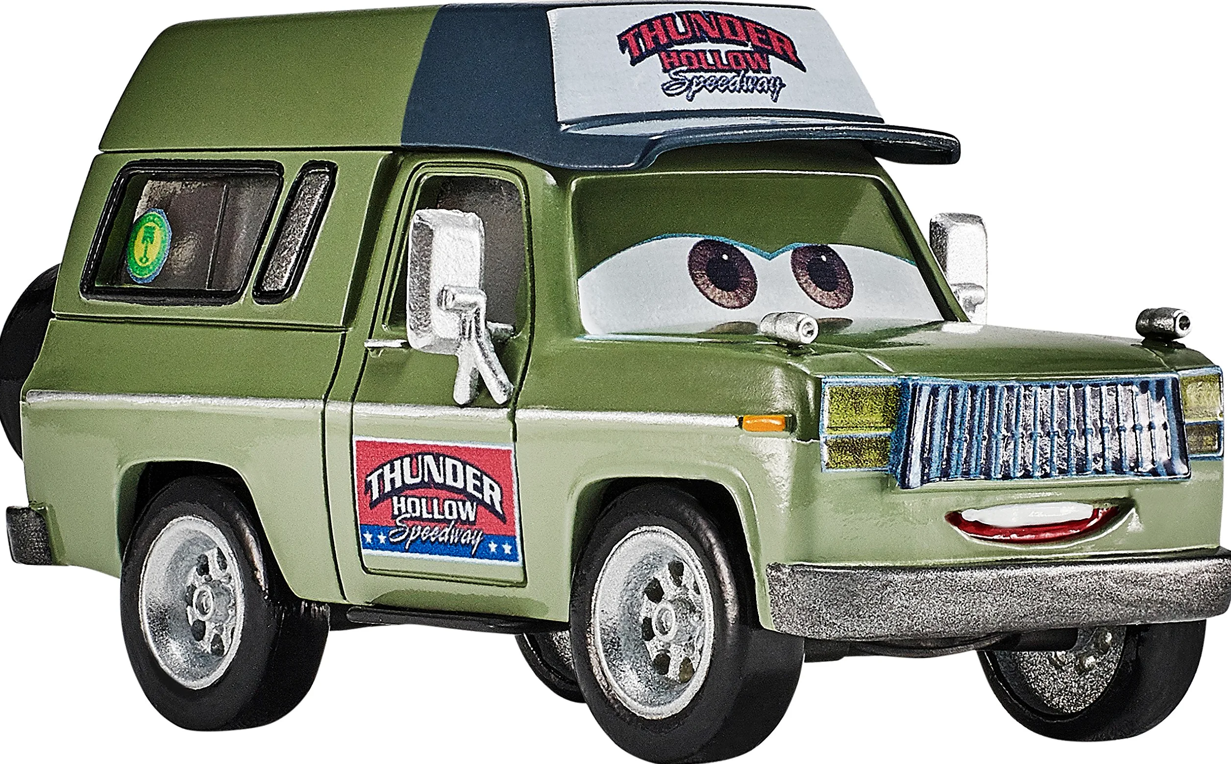 Disney Pixar Cars 3 Roscoe Vehículo de la película Disney Pixar Cars 3 El vehículo de reparto con mini póster