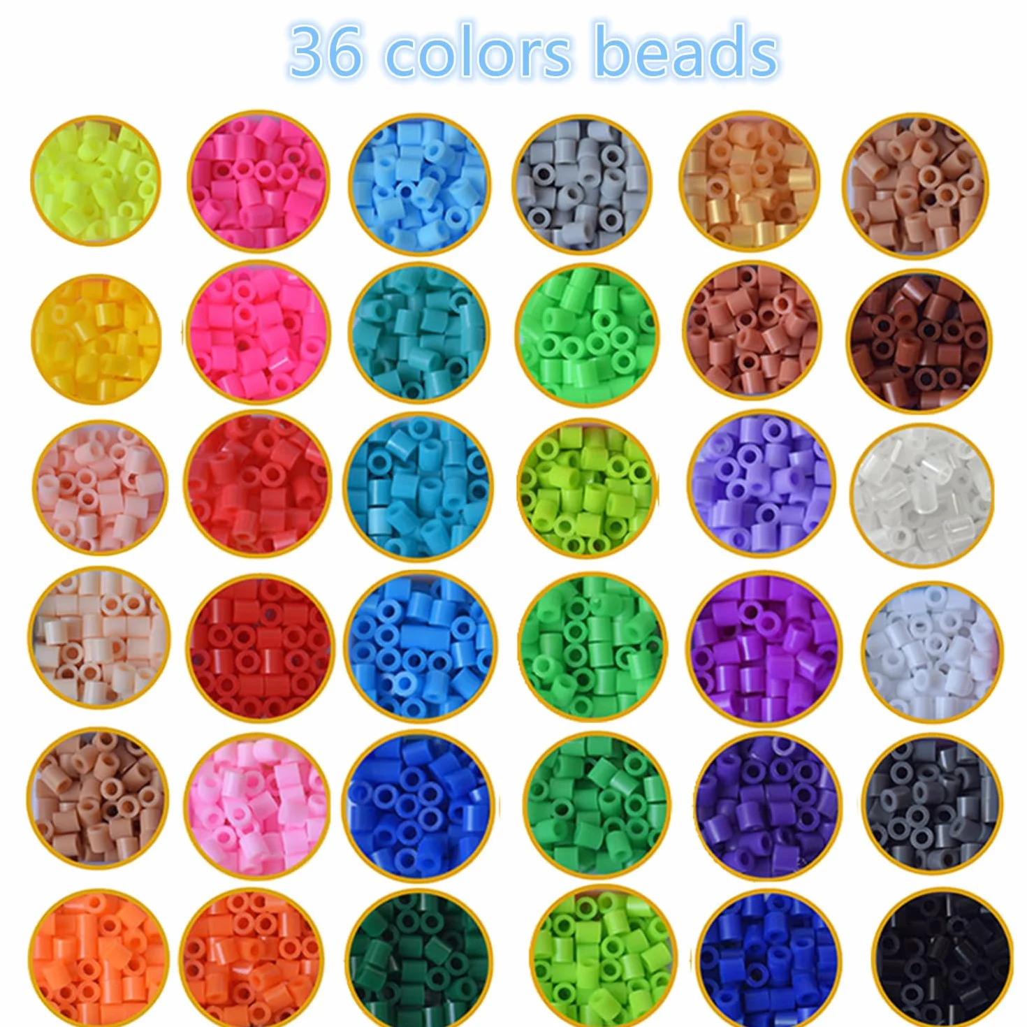 vytung Cuentas Para Planchar, 13000 Pcs 5 mm de Abalorios Cuentas,220 modelos, Plásticos Beads Kit Completo con Papel de Planchado, Plantilla DIY Manualidad para Fiesta ​Cumpleaños Niños