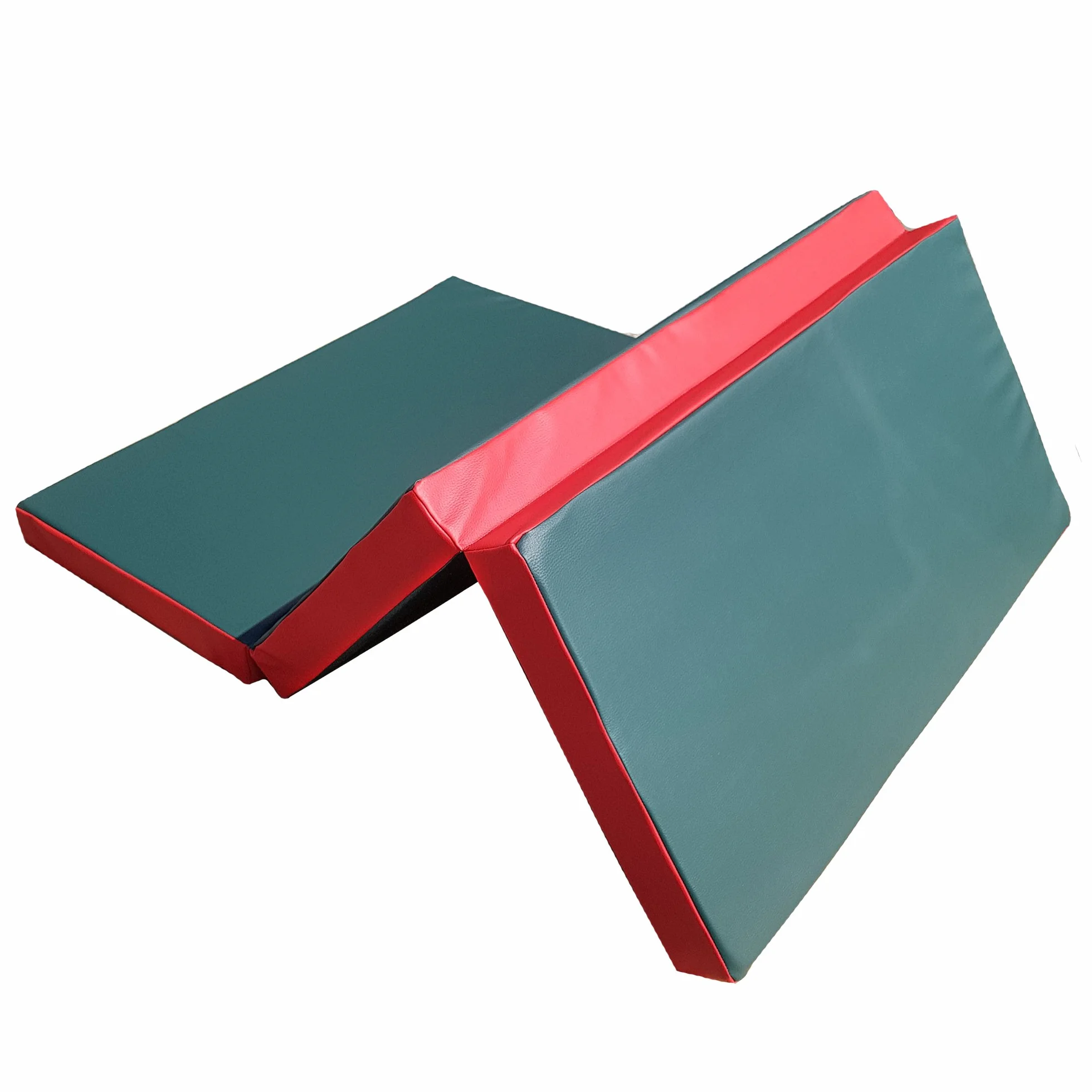 NiroSport Esterilla de gimnasia plegable 150 x 100 cm verde rojo lavable