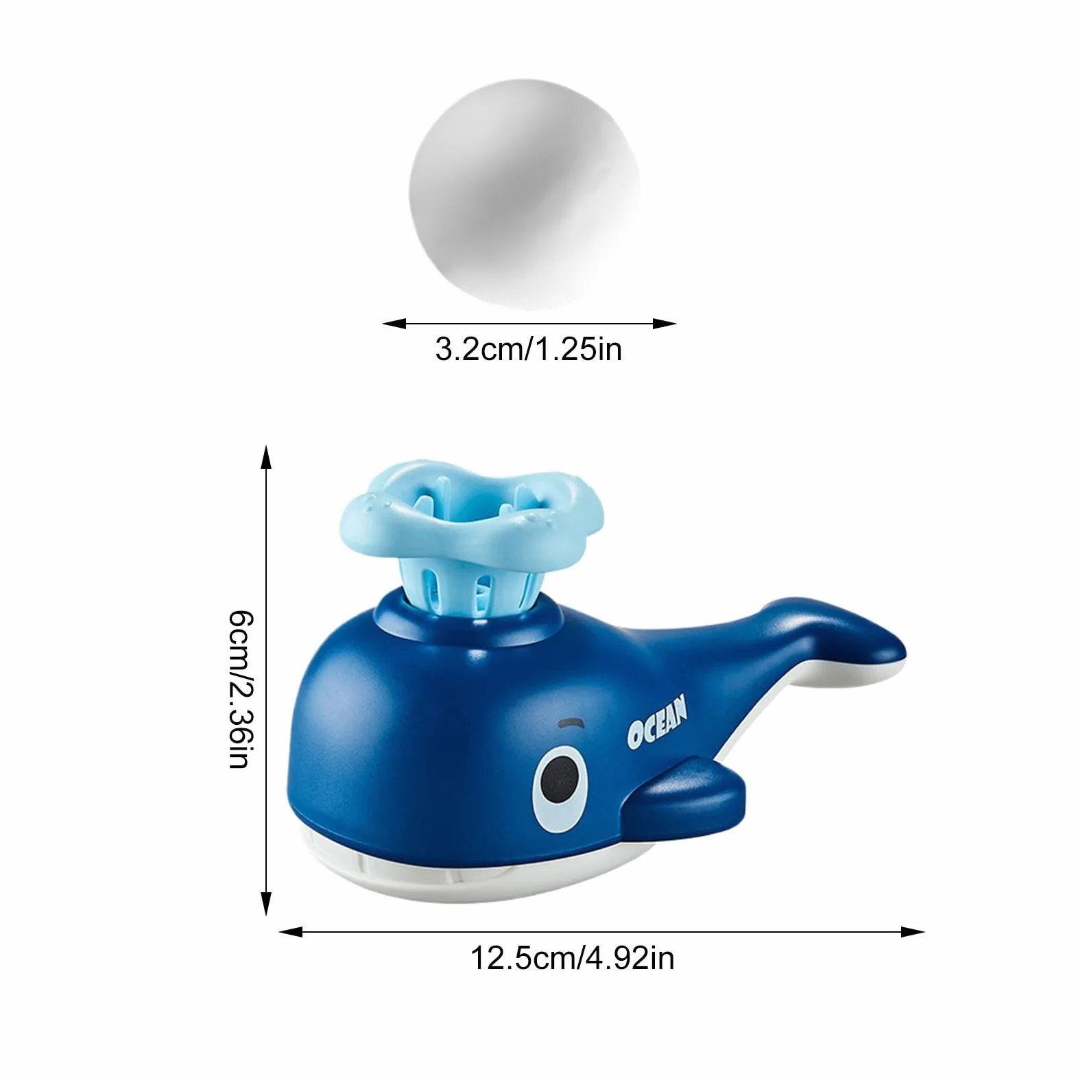 Entrenador de respiración para niños, para ejercitar, Juguetes de Juego de Bolas flotantes de Ballena Linda, Que sopla la Bola para los niños, máquina del Entrenador de de la Capacidad