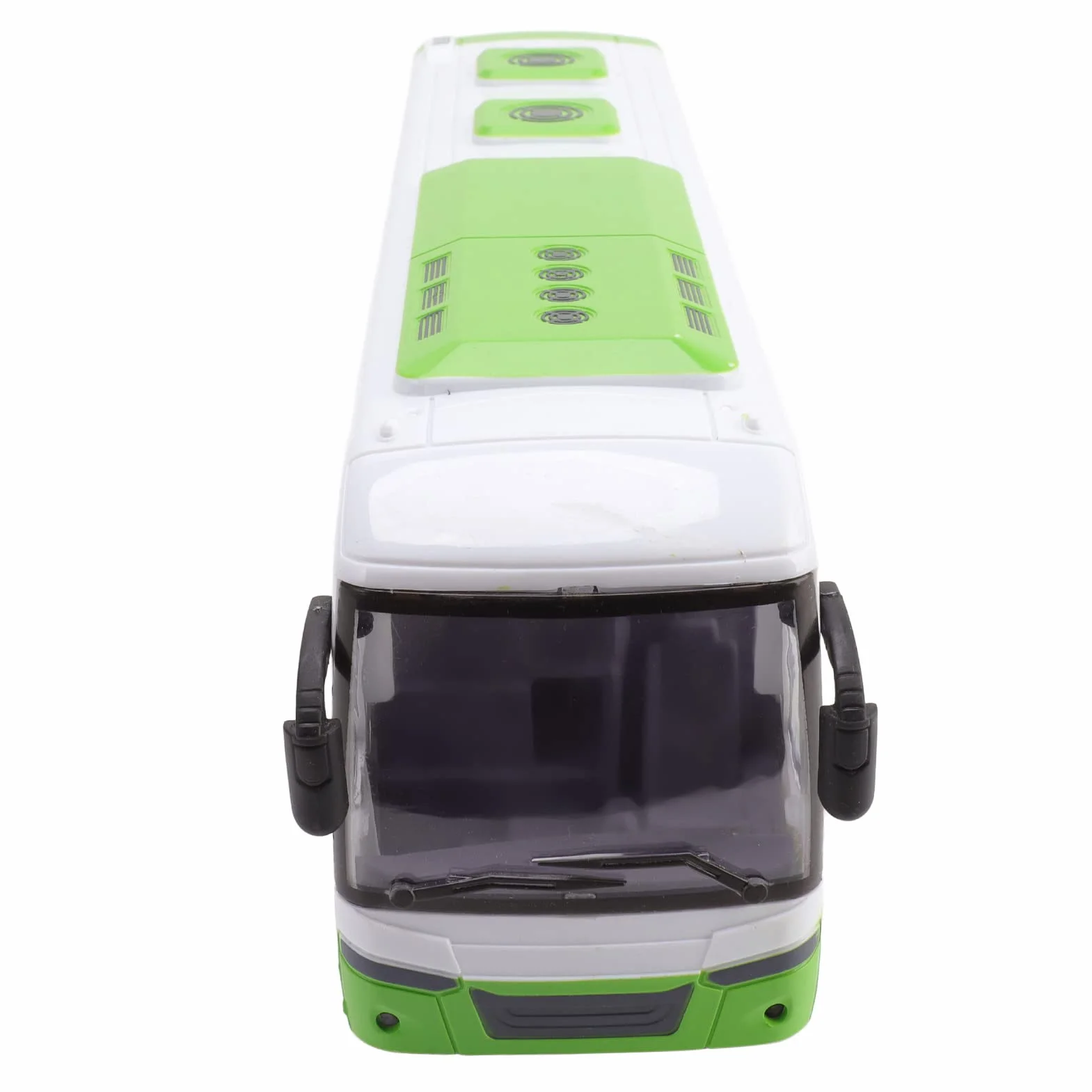 TOPINCN Grande 1/30 Juguetes de Autobús de Control Remoto Modelo de Autobús RC Simulación Educativa Eléctrica Vívida con Control Remoto para Niños Juguetes (Blanco Verde)