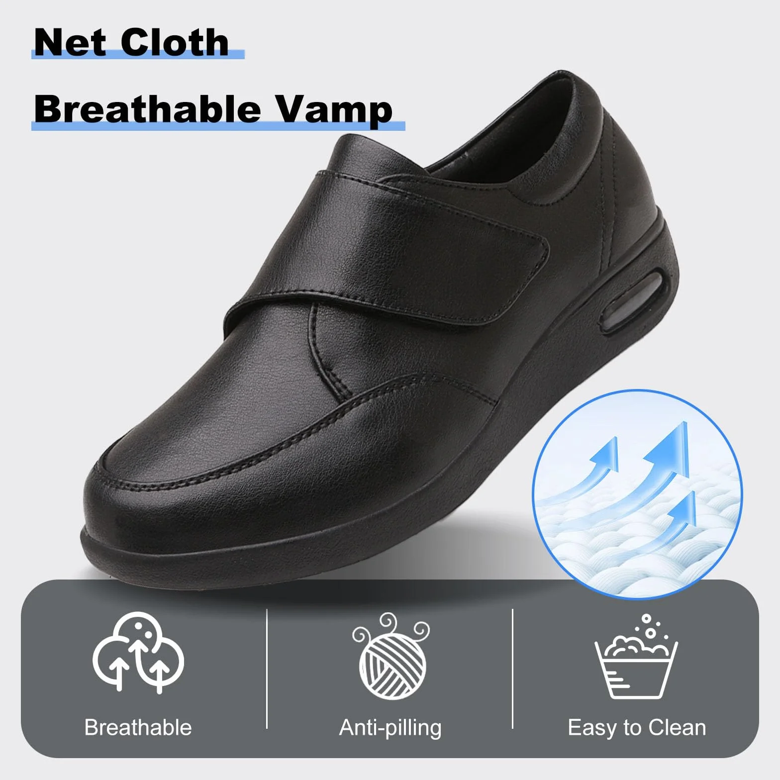 Zapatos Ortopédicos Cuero para Hombre Pies Hinchados Fascitis Plantar Marrón 38EU