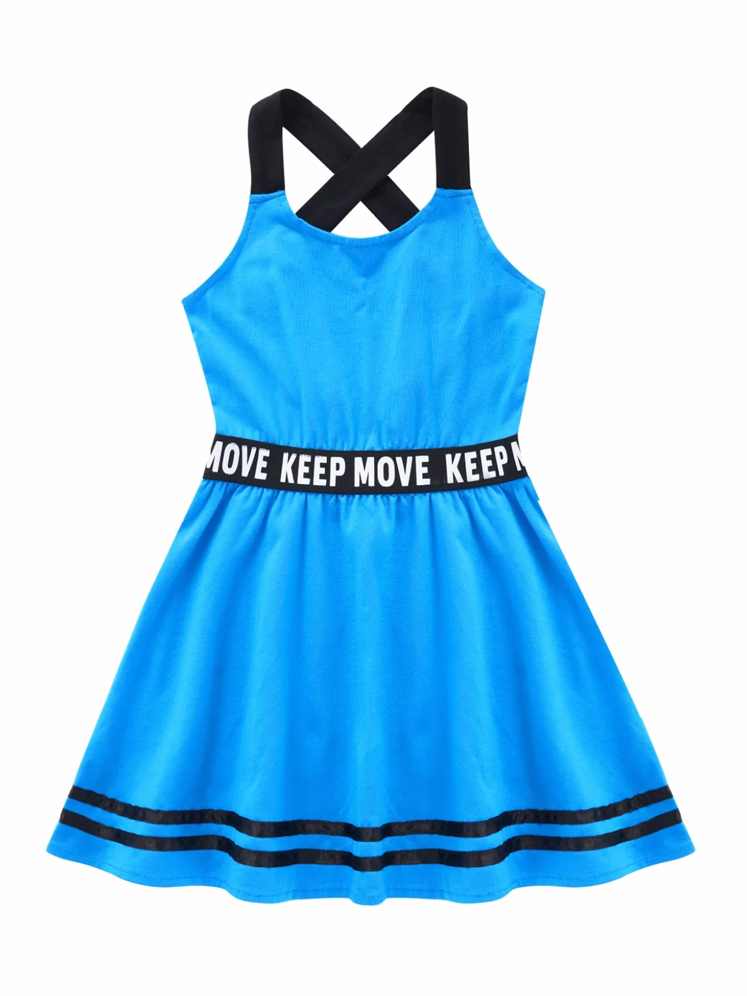 Vestido de tenis niña sin mangas espalda cruzada chaleco falda golf fitness entrenamiento