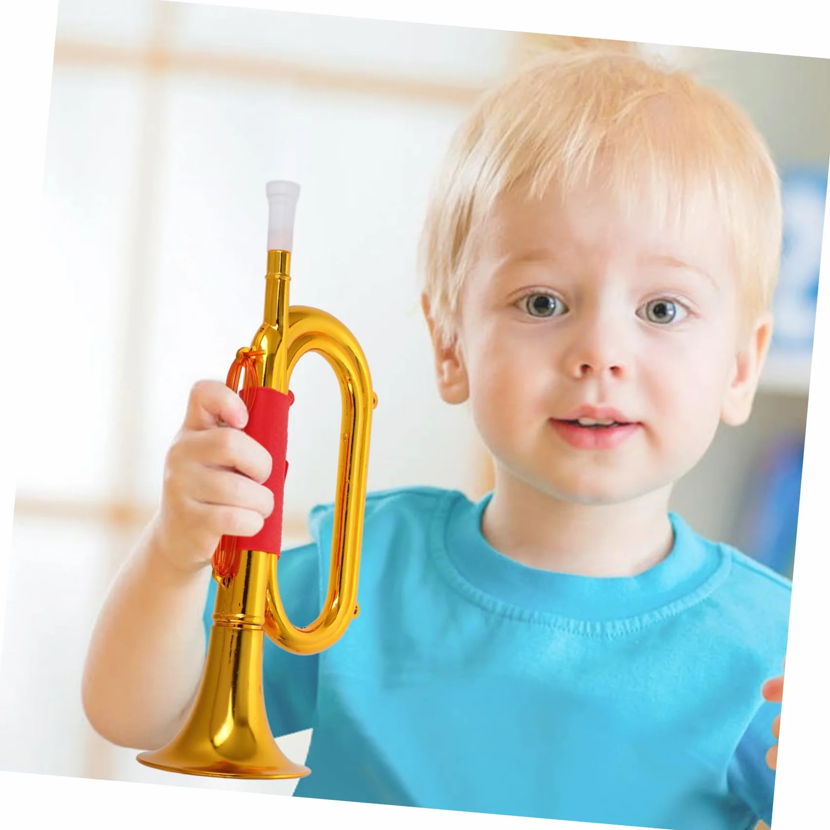 UKCOCO Trompetas De Plástico: Cornetas 13 Pulgadas Juguetes Musicales para Niños Herramienta Musical Educación Temprana Accesorio para Presentaciones En Escenarios De Fiestas.