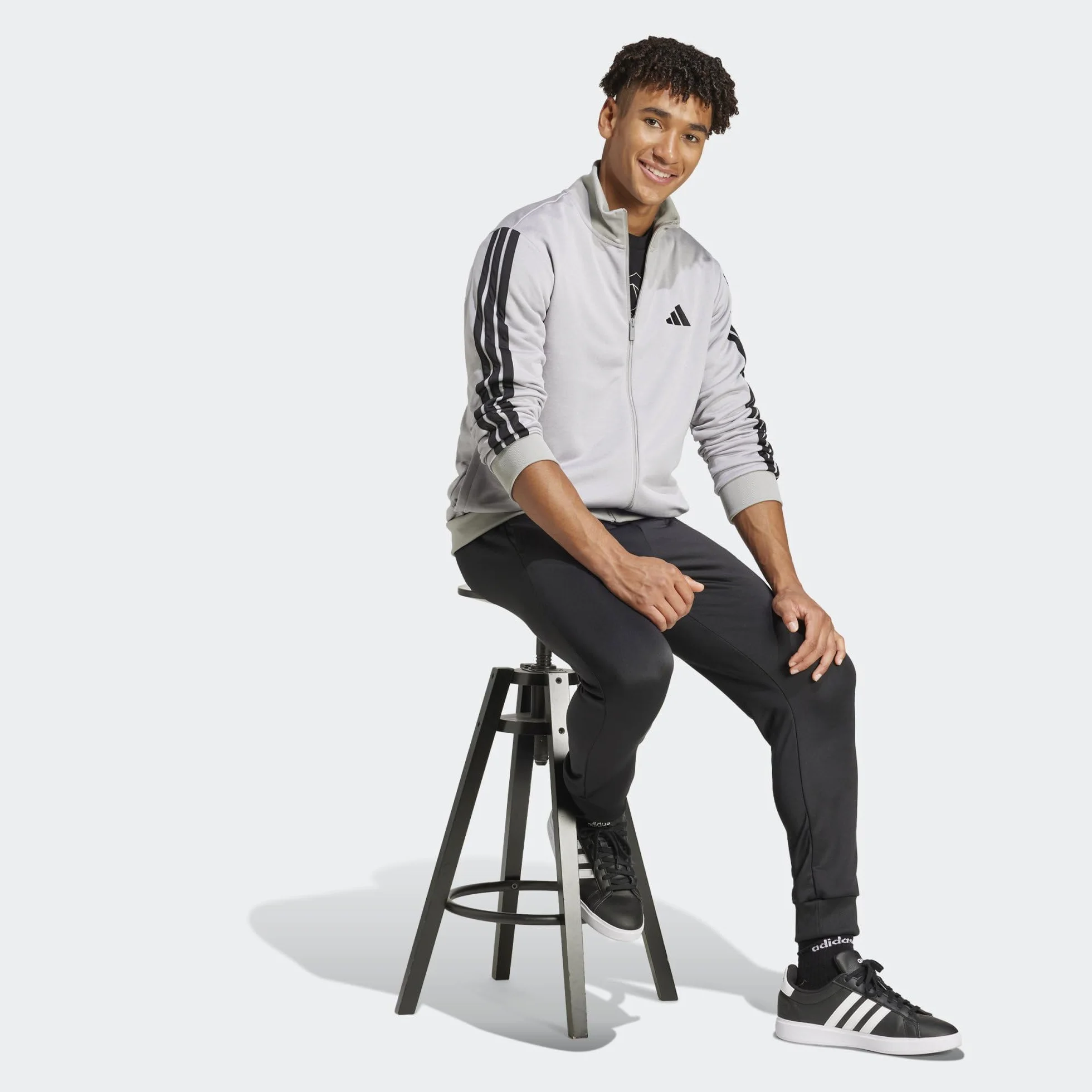 adidas Hombre 3 Stripes French Terry Tracksuits