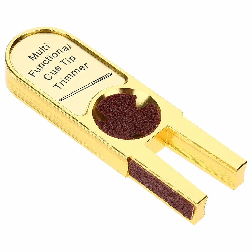 Tbest 3 en 1 Multifuncional Taco de Punta Piscina Forma de U Herramienta de Reparacion Accesorio para Billar Snooker