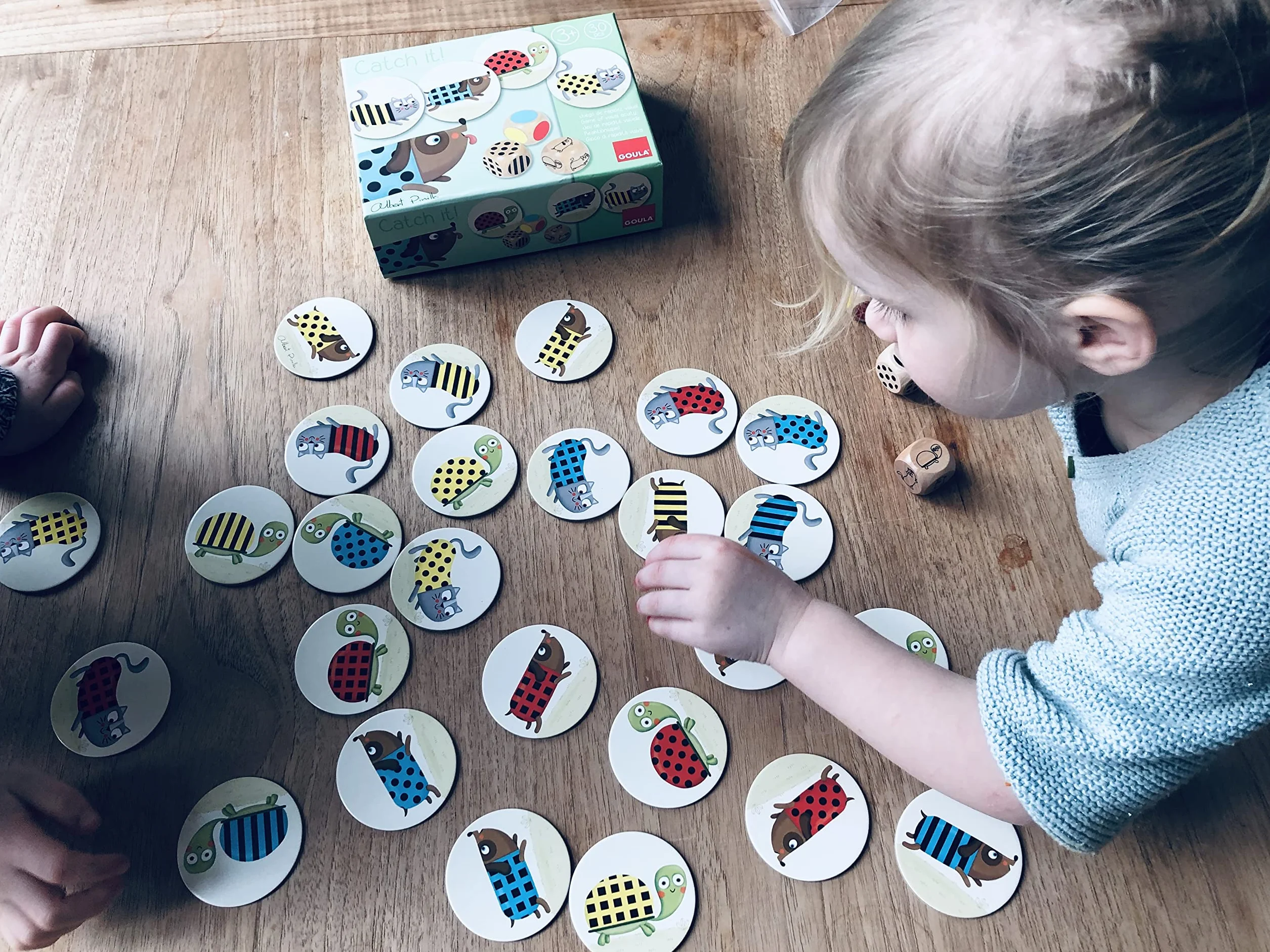 Goula - Catch It! Juego de mesa preescolar de agilidad visual para niños a partir de 3 años