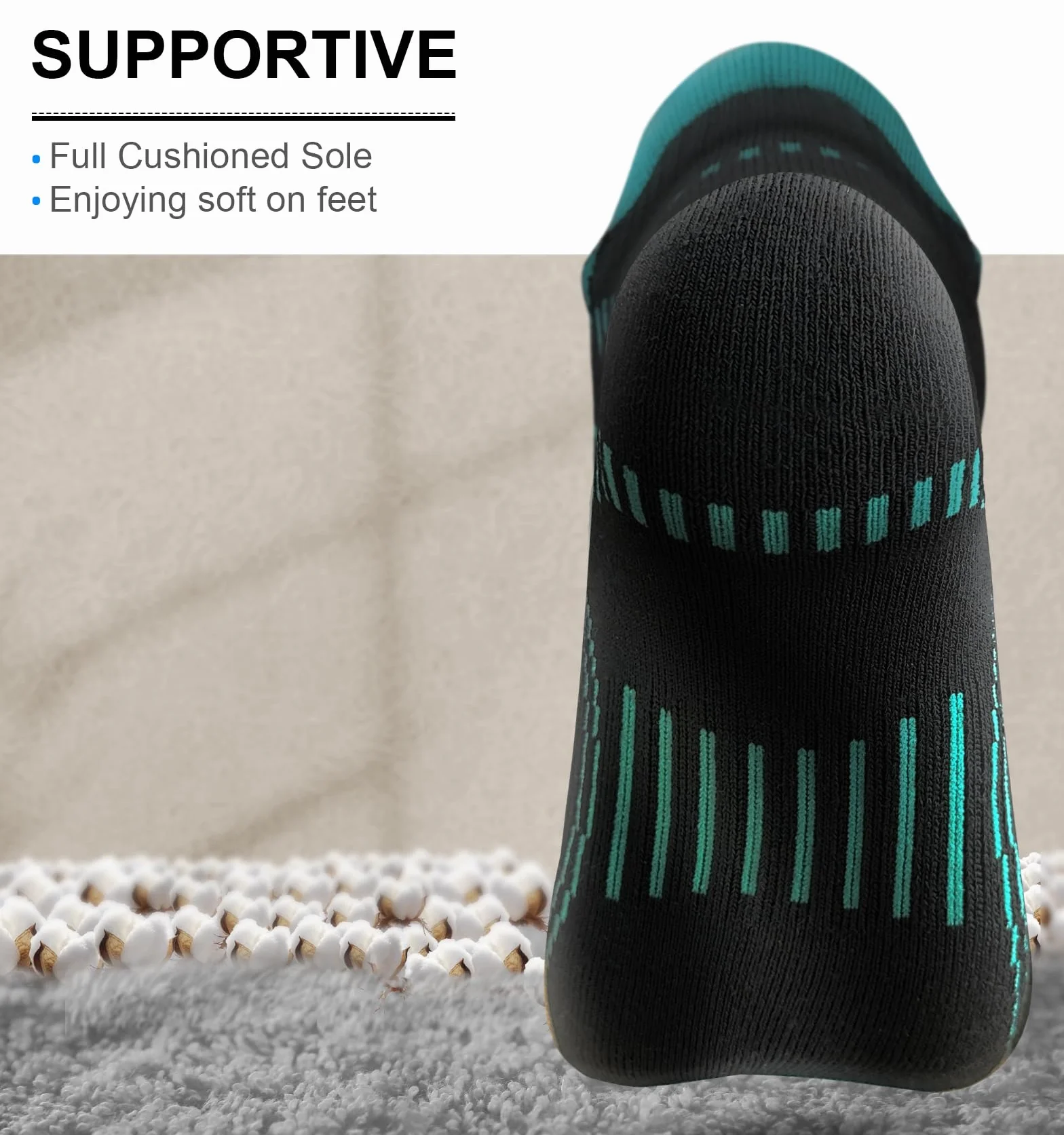 KEMISANT Calcetines Tobilleros Hombre 6 Pares, Calcetines Cortos Deporte Running Ciclismo