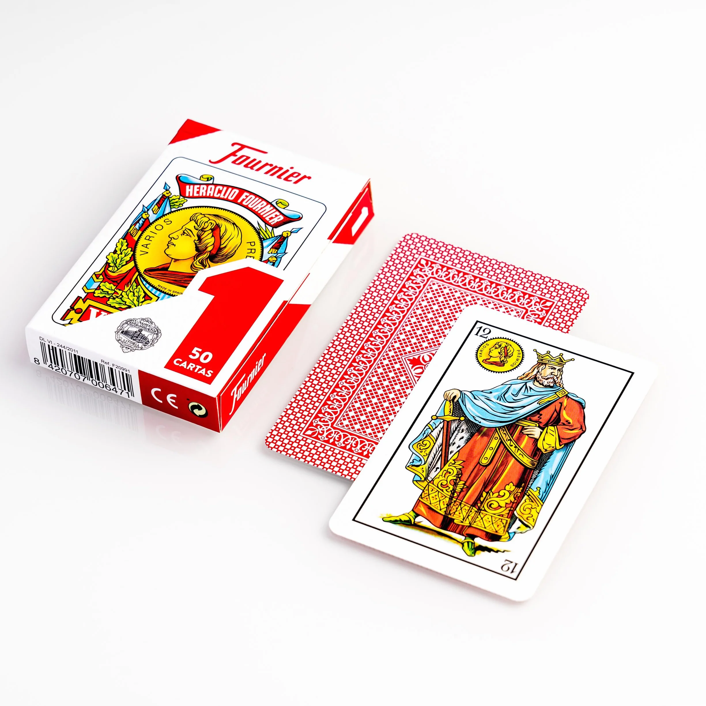 Fournier Baraja de Cartas Española 50 Cartas Multicolor Seises y Chinchón