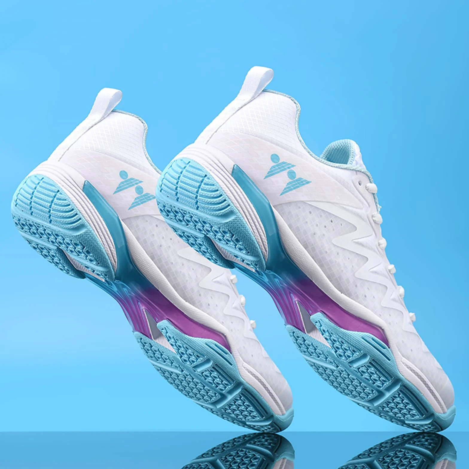 Doppelkraft - Zapatillas de bádminton competitivas con inserto de carbono