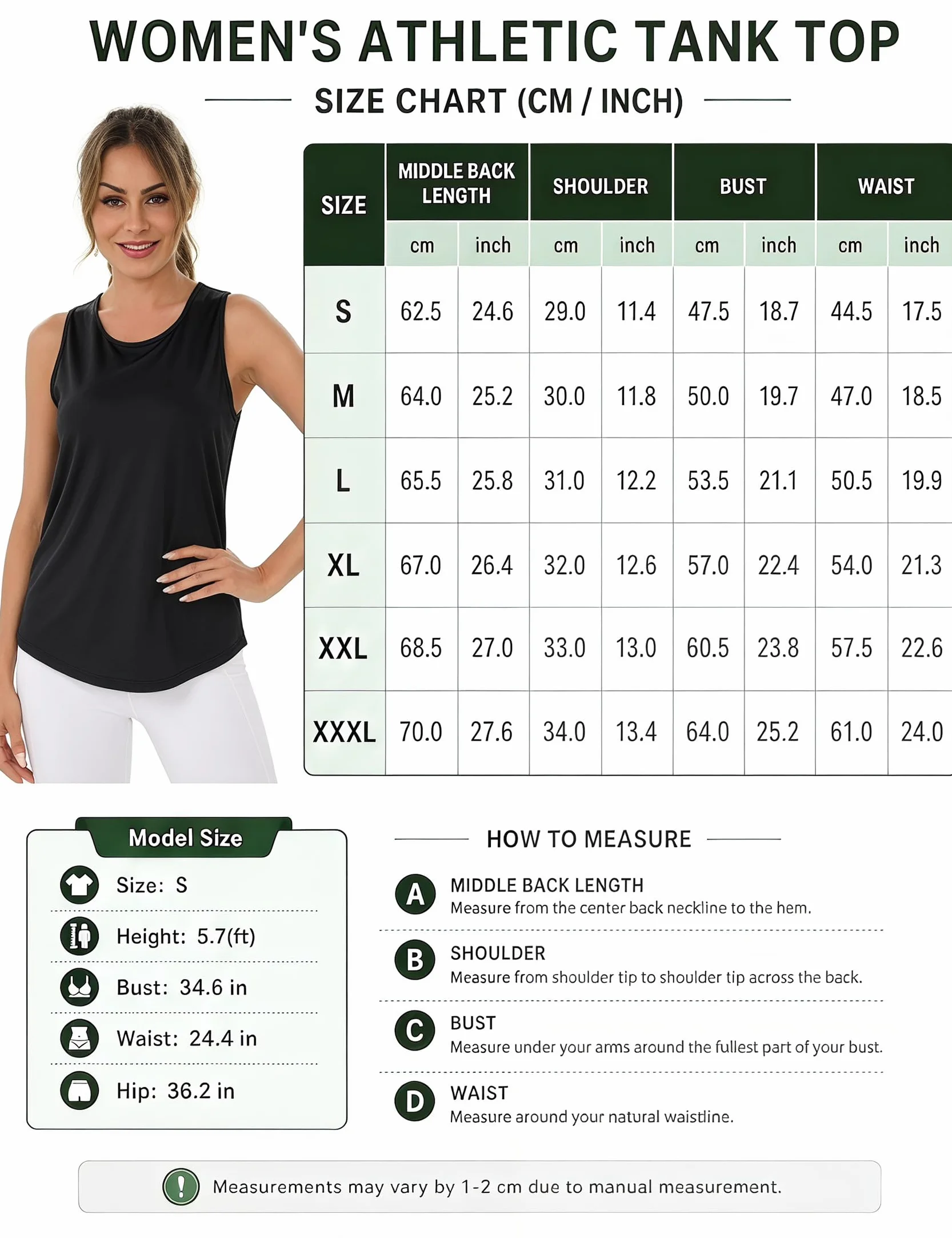 Terecey Camiseta de Tirantes Mujer sin Mangas Fitness Malla Trasera Entrenamiento Correr