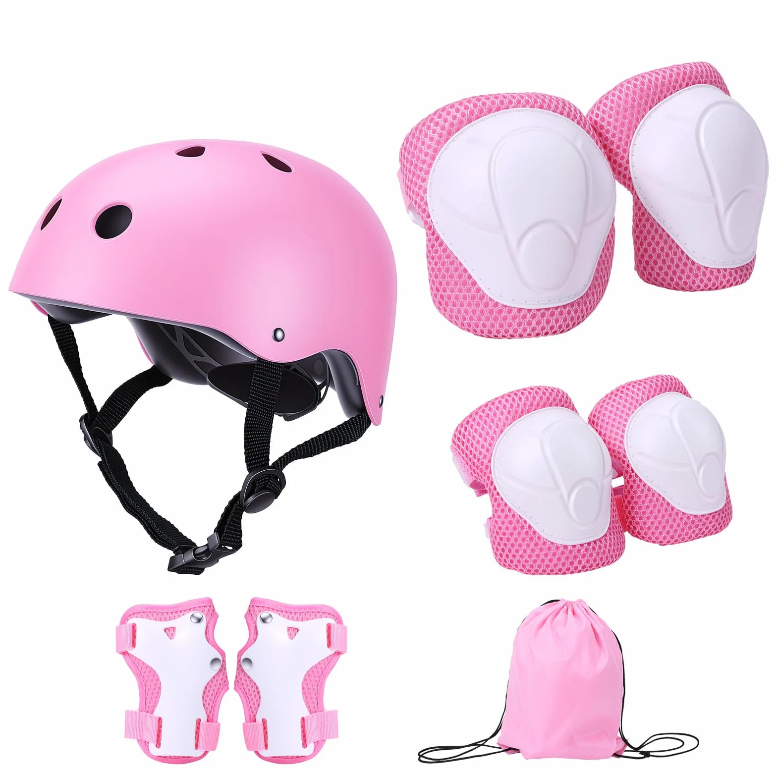 Equipo de Proteccion Infantil 9 Piezas con Casco Ajustable, Rodilleras, Coderas y Muñequeras para Patinaje Ciclismo