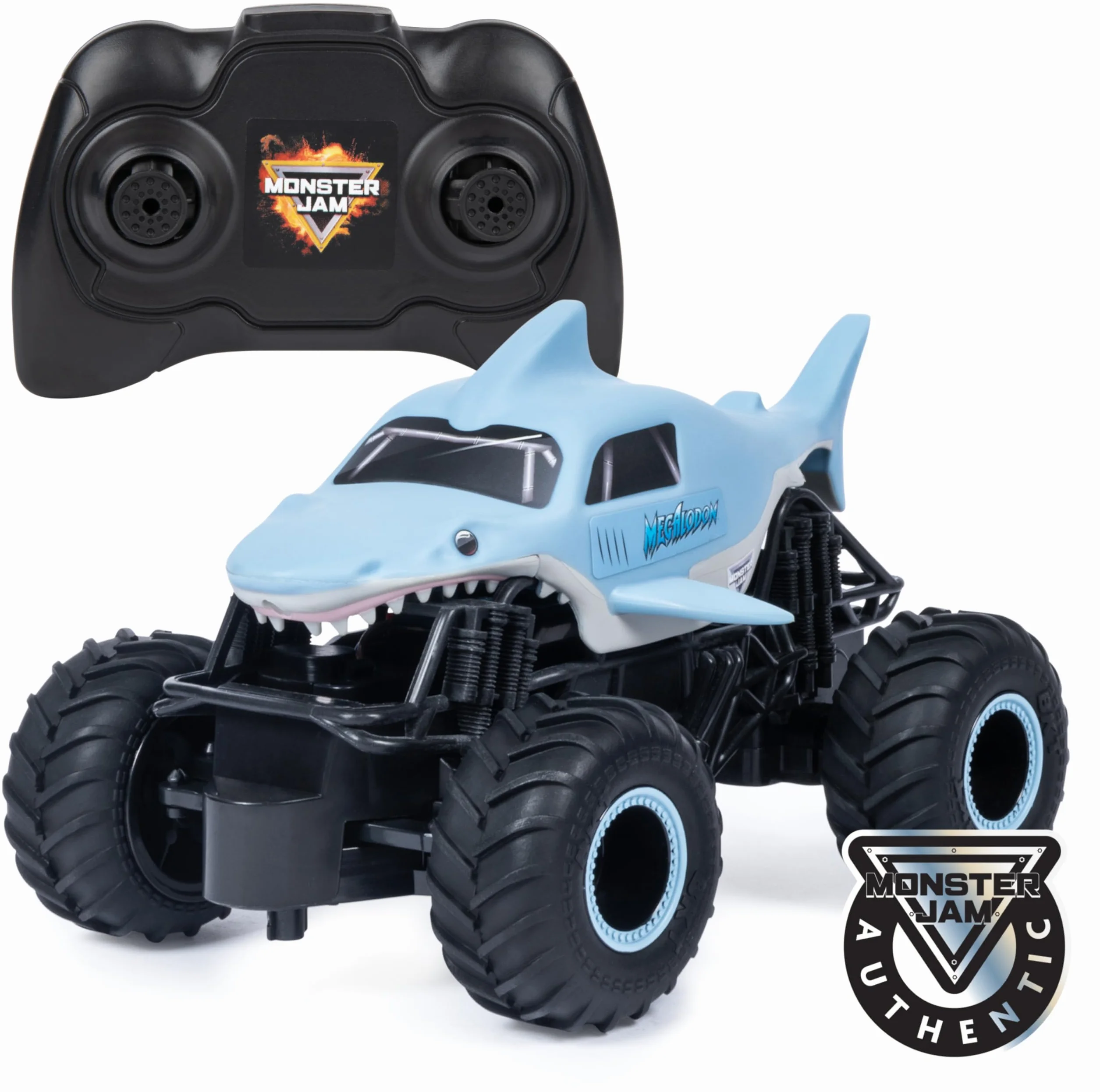Monster Jam Coche Teledirigido Megalodón RC Monster Truck 1:24 2.4GHz 76m Juguetes Niños 4 Años+