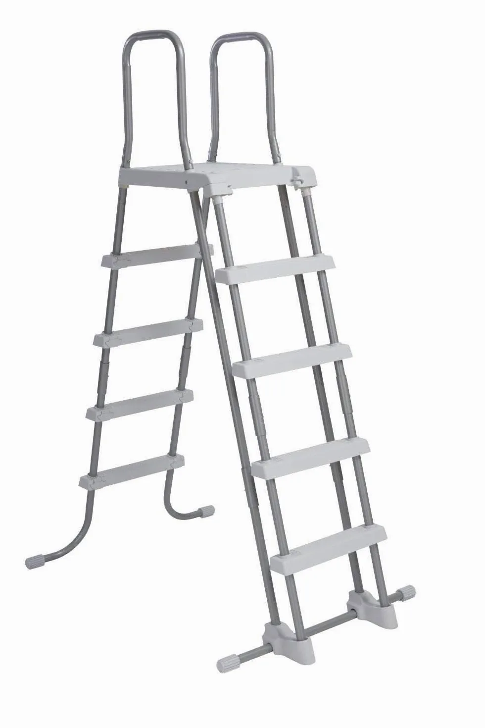 Intex Escalera ESCALERAS Desmontables (para Piscinas DE 52 Pulgadas), Gris, 130x33x182 cm & 29003-PACK 3 Cartuchos Filtro Tipo A