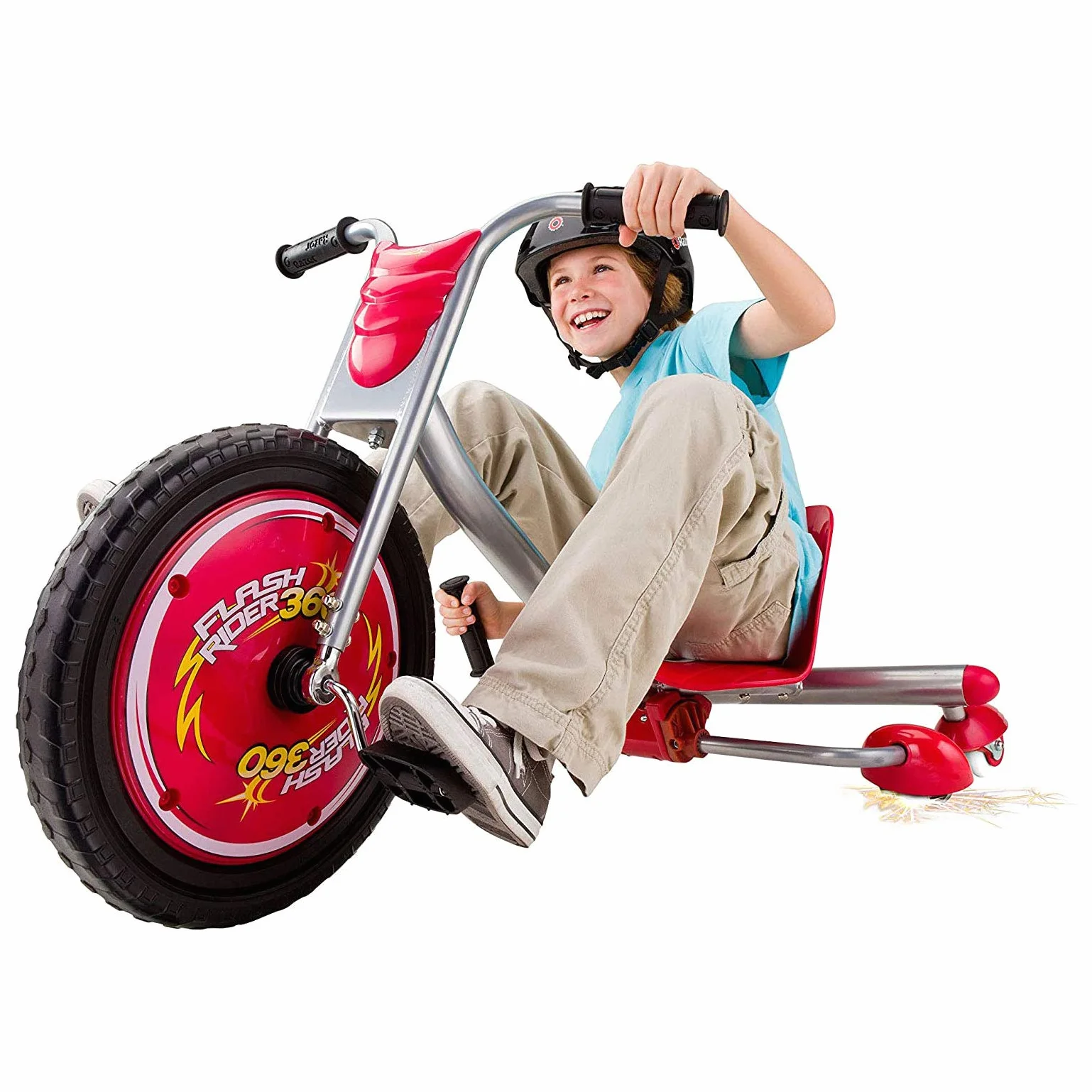 Razor FlashRider 360 - Vehículos para niños, Color Rojo