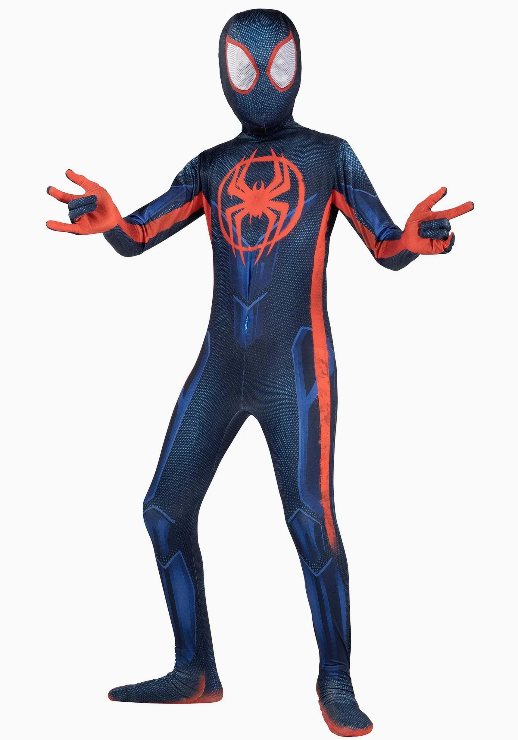 Marvel - Traje clásico de Spider-Man Miles Morales Zentai, disfraz de Spiderman para Halloween