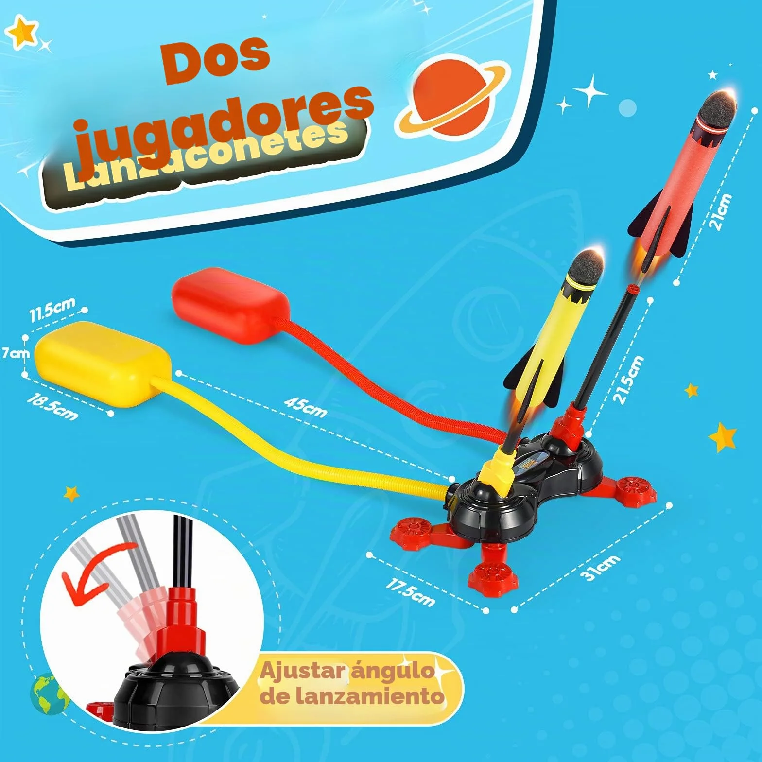 Anginne Cohete Juguete al Aire Libre para Niños