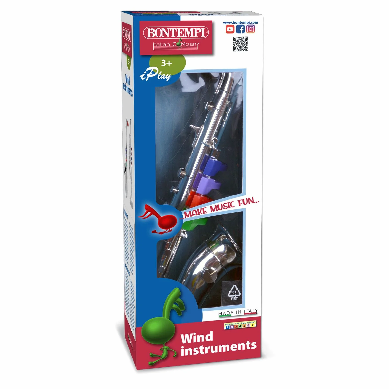 Bontempi | Chromatic4NoteSax - Sassofono Cromato a 4 Note per Introduzione Musicale e Divertimento