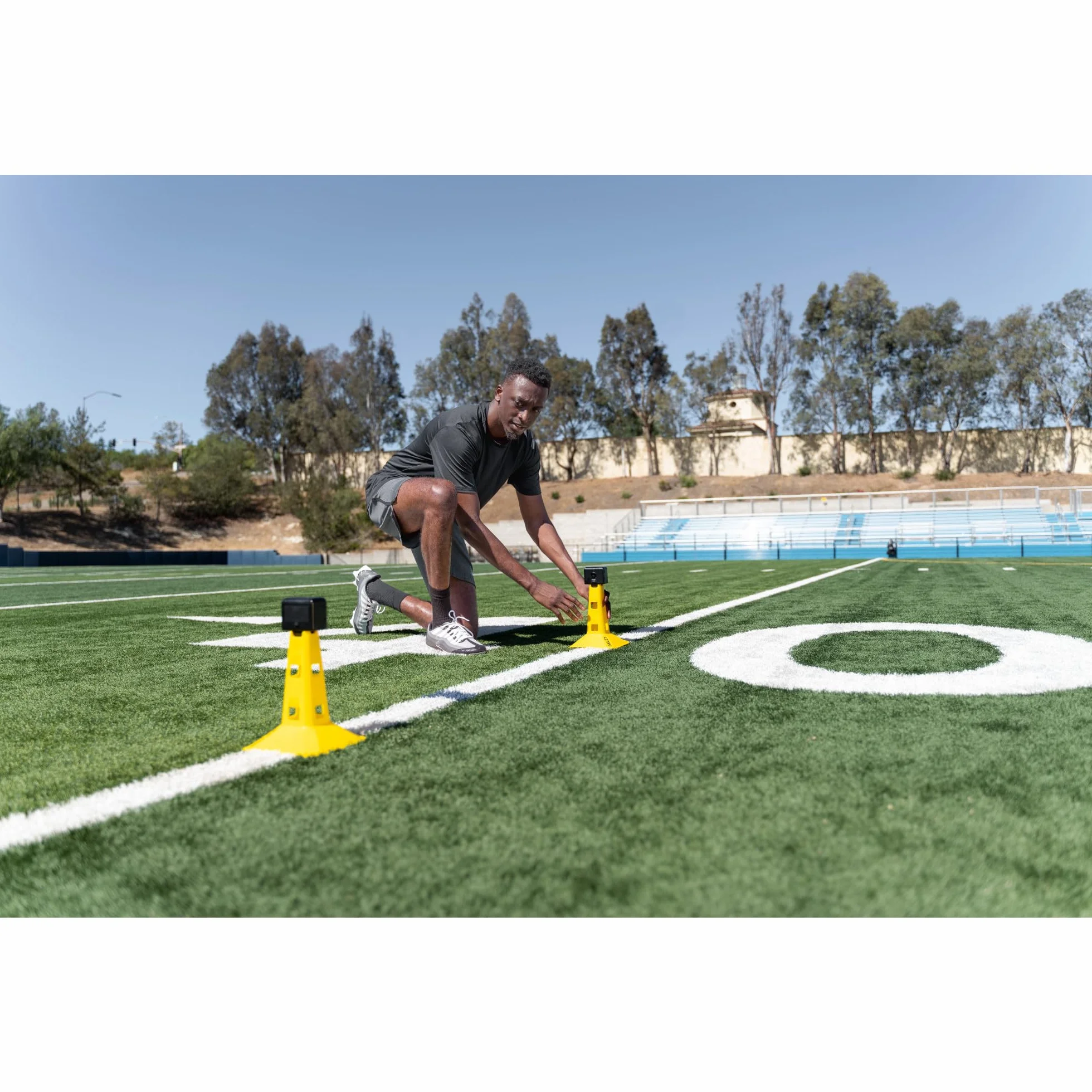 SKLZ Puertas de Velocidad Sistema de Entrenamiento con Sensores Cronómetro Bolsa de Transporte 45.72 Metros 50 Tiempos Interior Exterior Agilidad Potencia