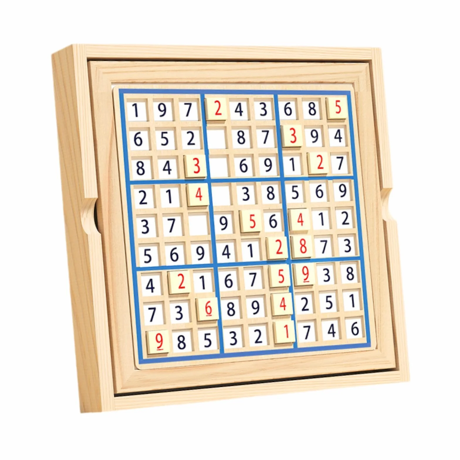 Juego de Rompecabezas Sudoku de Madera para Niños 1-3 Años