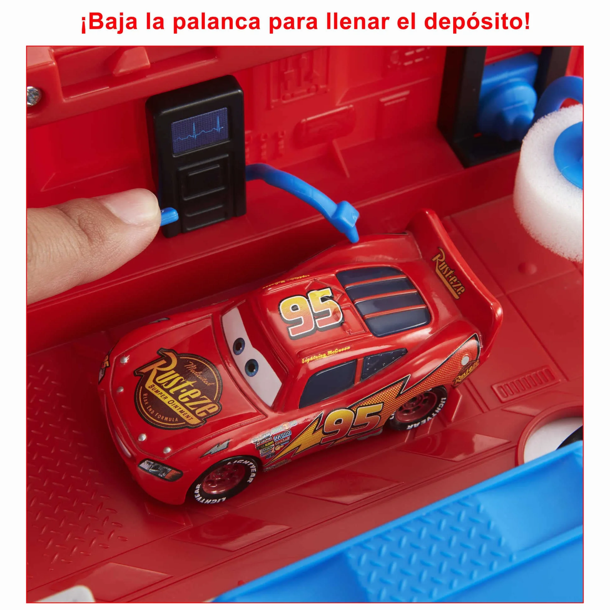 Mattel Cars Camión Mack convertible Pista para coches de juguete con lanzadores, regalo para niños +3 años (HDC75)