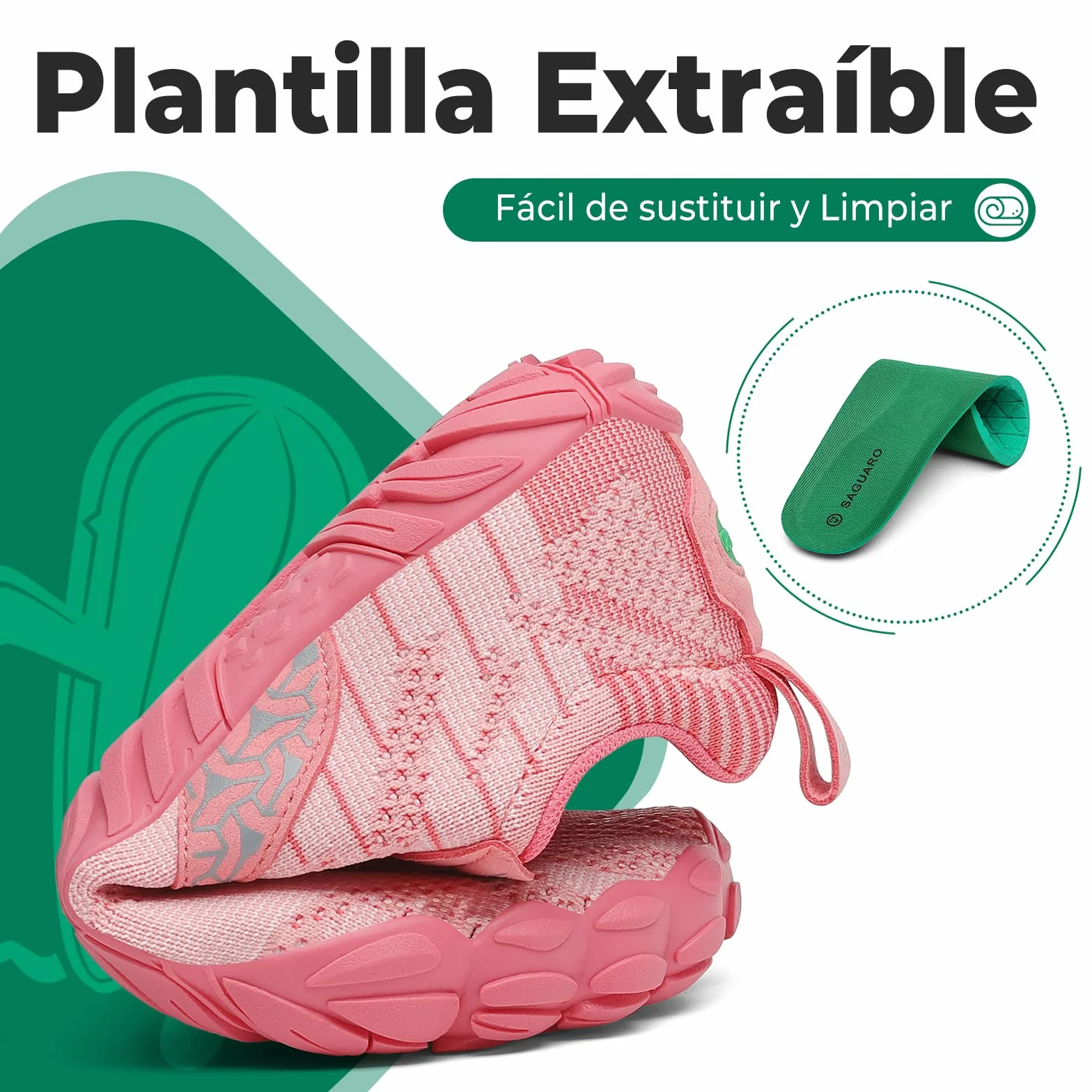 SAGUARO Punto Barefoot Zapatillas Minimalistas Hombre Mujer Gr.36-48