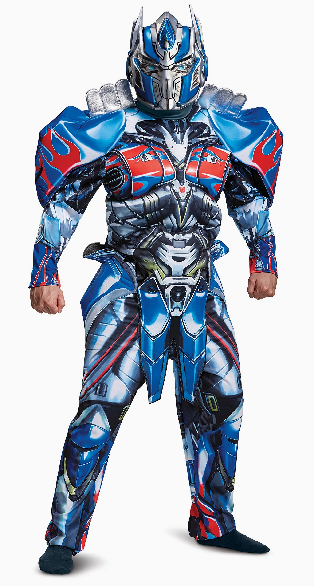 Disguise 22462D - Disfraz de lujo 5 para hombre, de Transformers, Optimus Prime, para adultos, talla XL, color azul