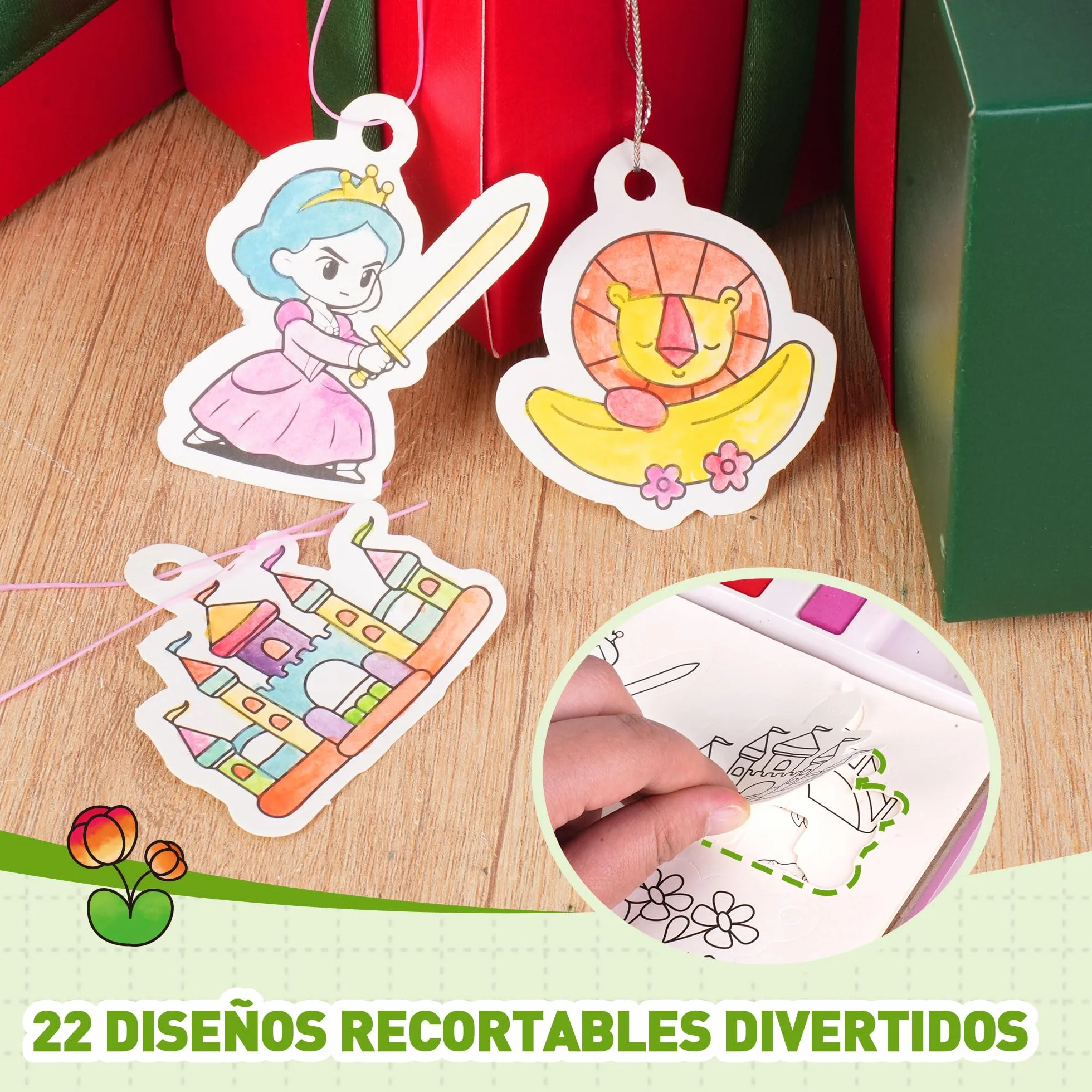 YPLUS Libro de Pintura con Agua para Niños 3-6 Años, Libro para Colorear Reutilizable con 8 Colores y Pincel de Agua, Juguete Creativo y Educativo, Regalo Infantil, Tema Animales