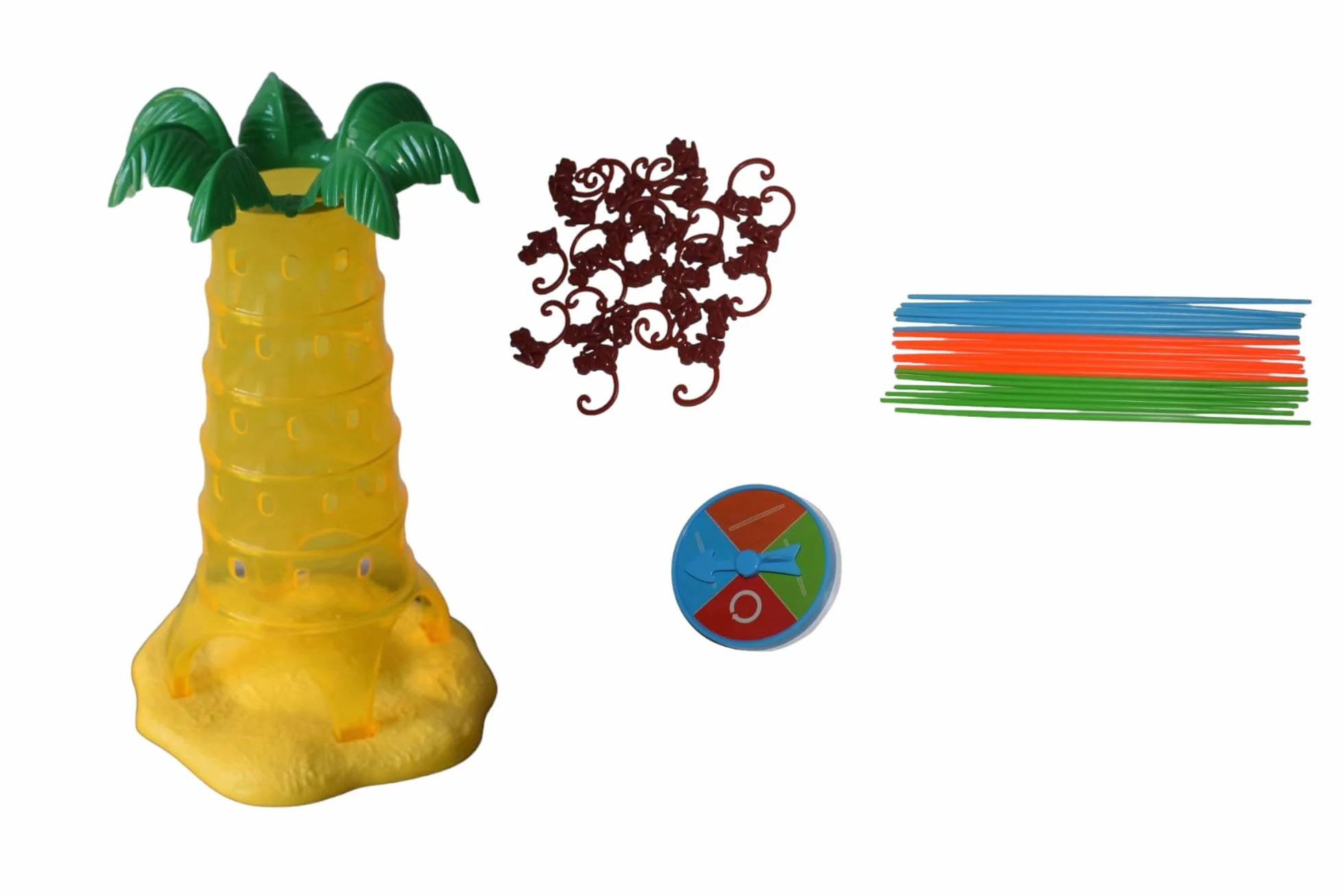 JAMERPD Monos Locos Juegos de Mesa - Juegos de Mesa niños +3 años, 2-4 Jugadores - Juegos para Regalo para niños Juguete Interactivo Tumblin' Monkeys. Entretenimiento y coordinación Ojo-Mano.