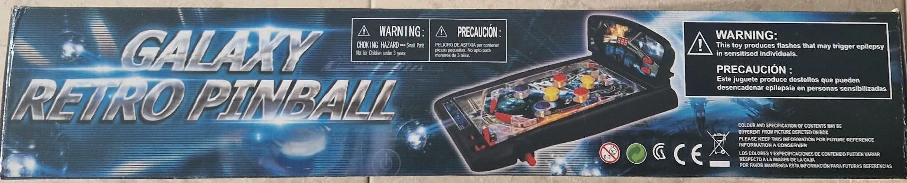 Galaxy Retro Pinball Juego clásico de sobremesa Espacio para niños 3 años Adultos