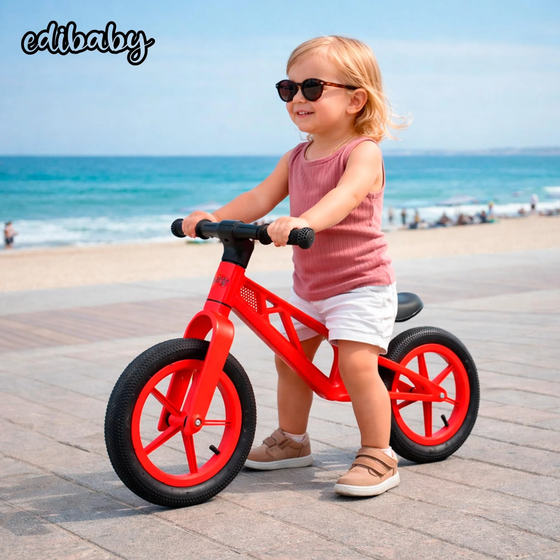 Edibaby, Bicicleta Niño 2 Años, Sin Pedales, Bici Infantil para Aprender Equilibrio, 2 a 5 Años, hasta 25 kg, Ideal como Juguete y Regalo